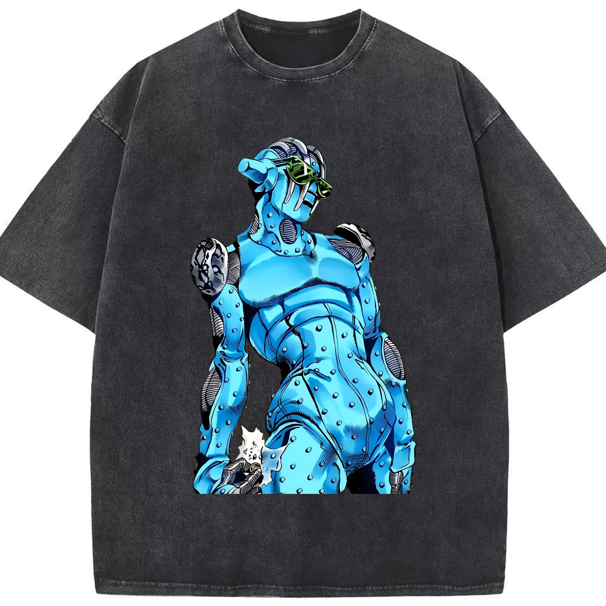 （画像用） ジョジョの奇妙な冒険 JoJo's Bizarre Adventure 綿100% ヴィンテージ風 半袖Tシャツ（フロントプリント）