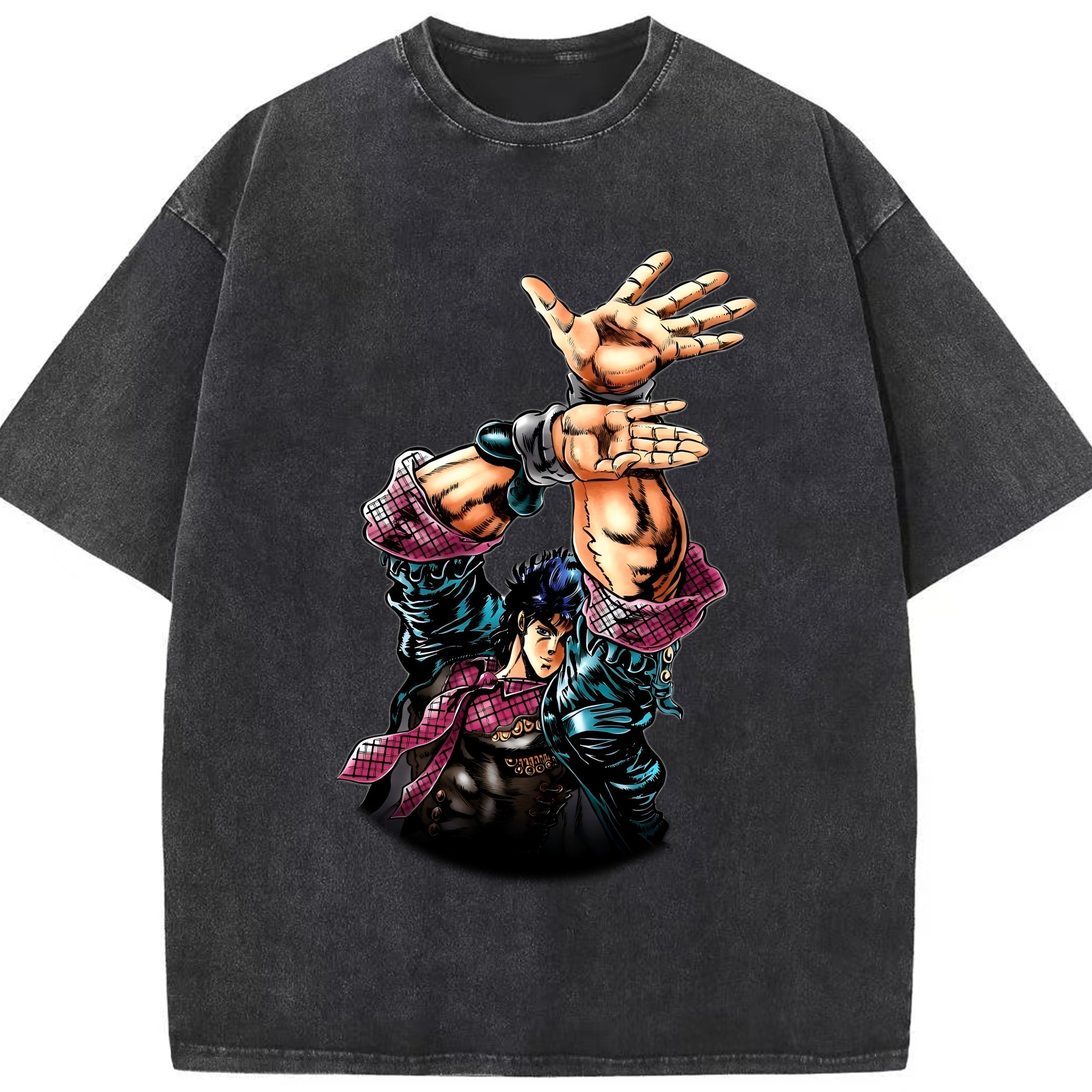 （画像用） ジョジョの奇妙な冒険 /ジョナサン?ジョースター JoJo's Bizarre Adventure Jonathan Joestar 綿100% ヴィンテージ風 半袖Tシャツ（フロントプリント）