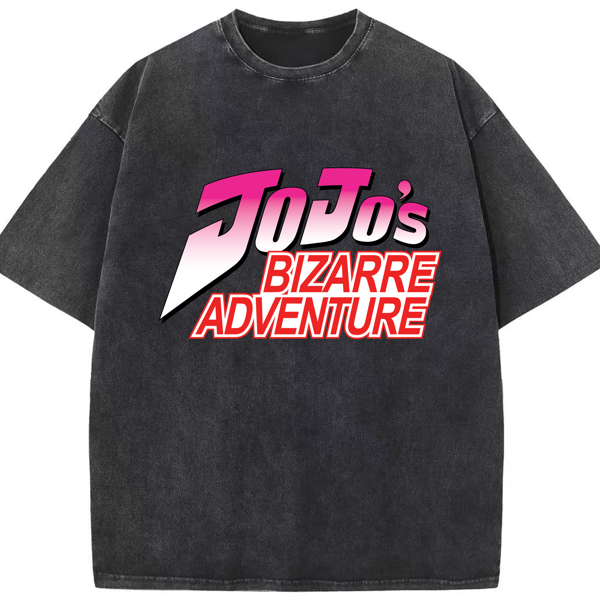 （画像用） ジョジョの奇妙な冒険 JoJo's Bizarre Adventure 綿100% ヴィンテージ風 半袖Tシャツ（フロントプリント）