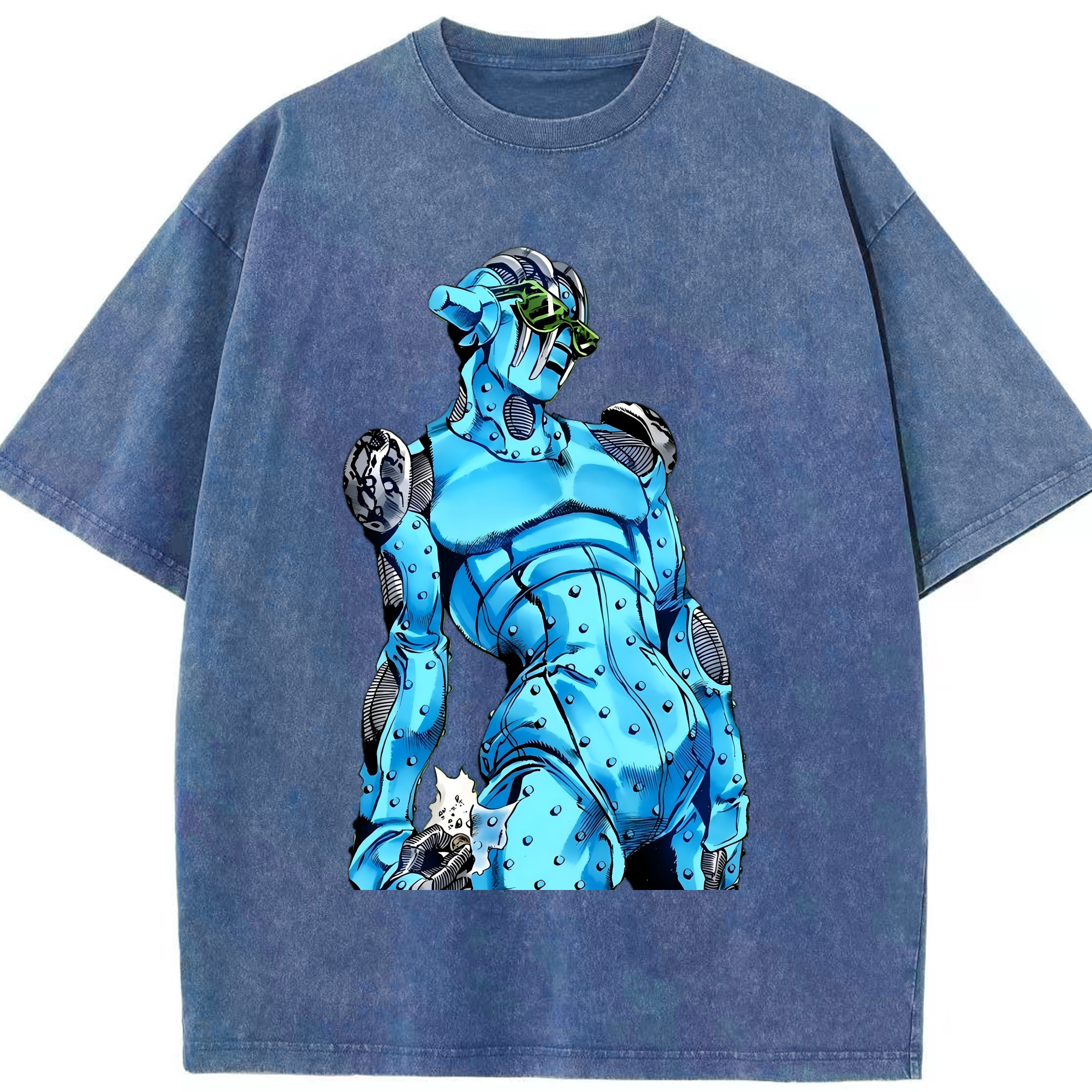 （画像用） ジョジョの奇妙な冒険 JoJo's Bizarre Adventure 綿100% ヴィンテージ風 半袖Tシャツ（フロントプリント）