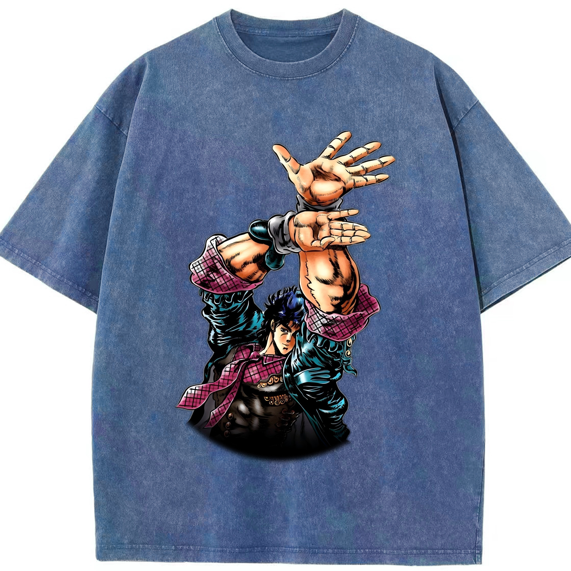 （画像用） ジョジョの奇妙な冒険 /ジョナサン?ジョースター JoJo's Bizarre Adventure Jonathan Joestar 綿100% ヴィンテージ風 半袖Tシャツ（フロントプリント）