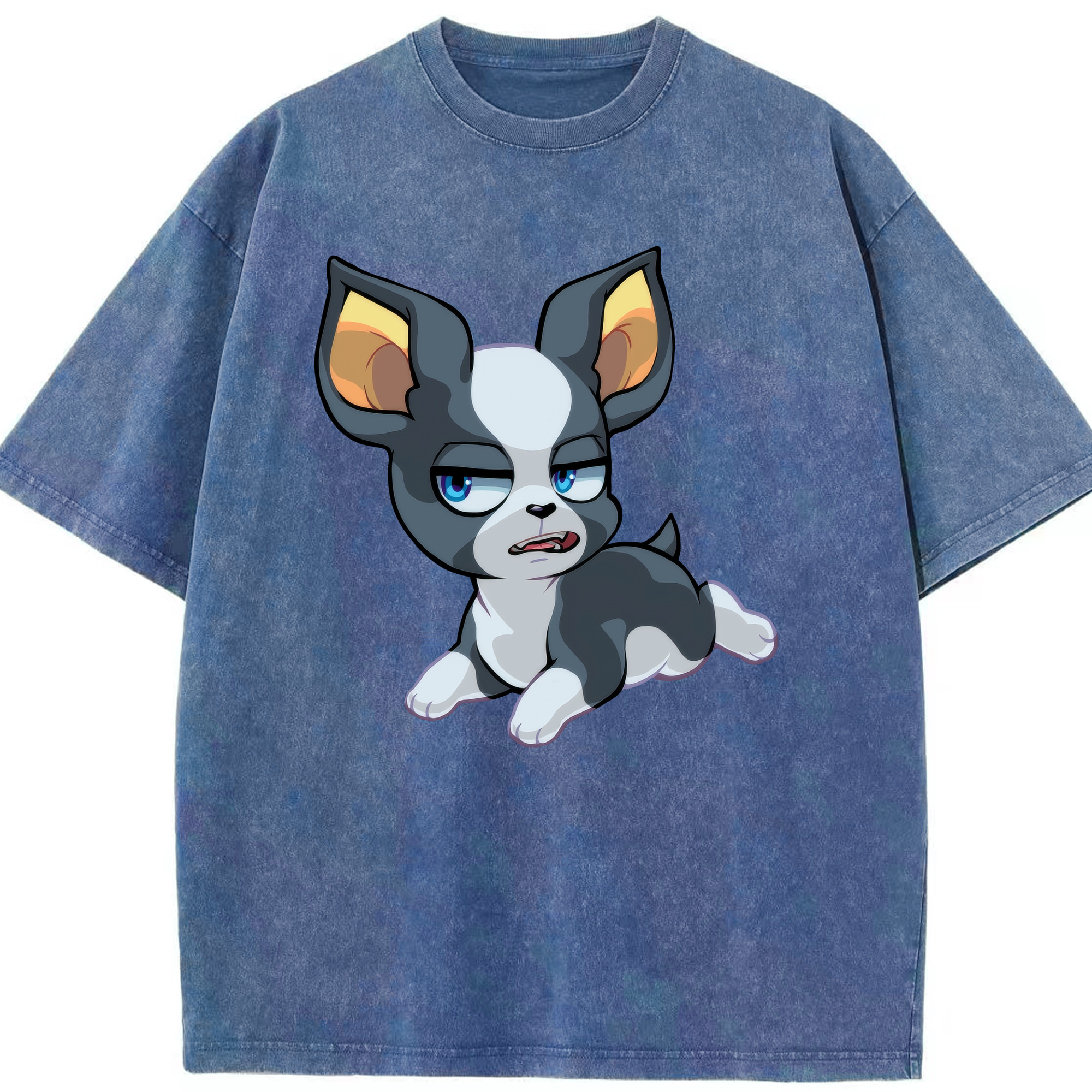（画像用） ジョジョの奇妙な冒険 イギー JoJo's Bizarre Adventure Iggy 綿100% ヴィンテージ風 半袖Tシャツ（フロントプリント）