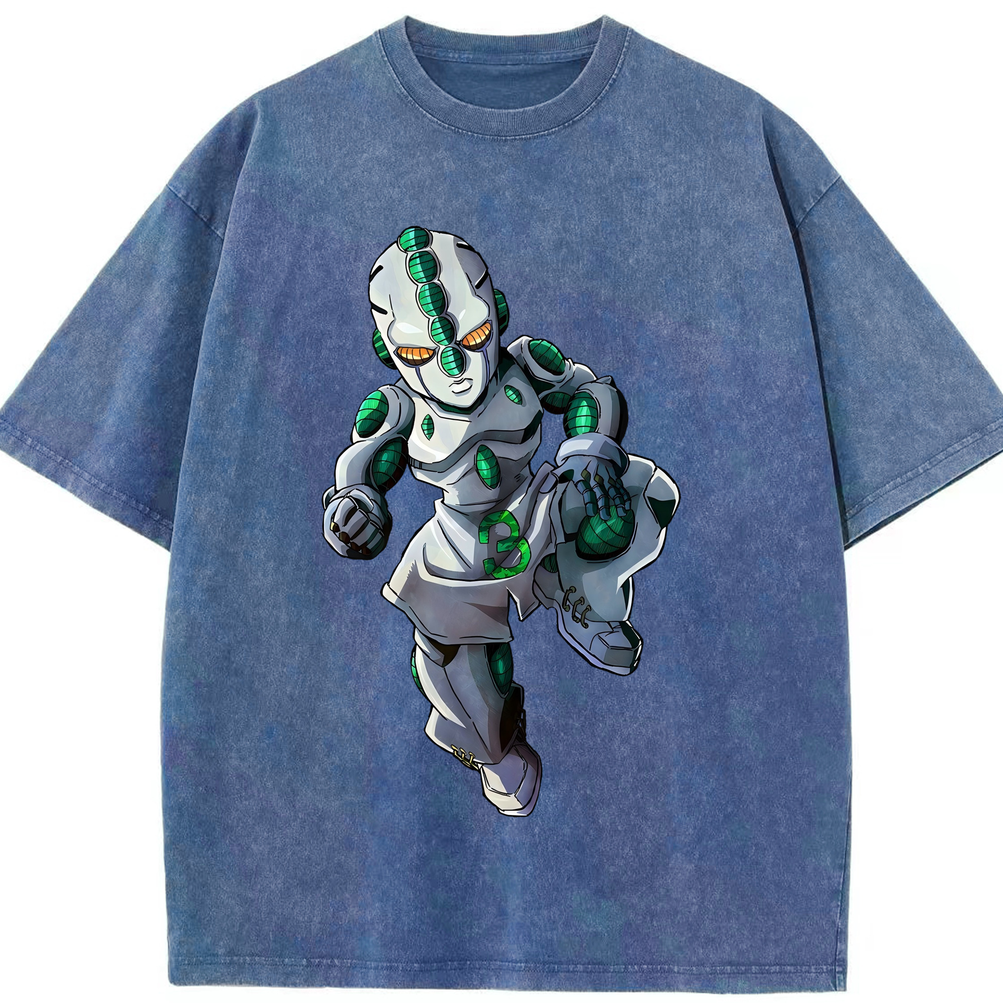 （画像用） ジョジョの奇妙な冒険 広瀨康一 JoJo's Bizarre Adventure Hirose Koichi 綿100% ヴィンテージ風 半袖Tシャツ（フロントプリント）