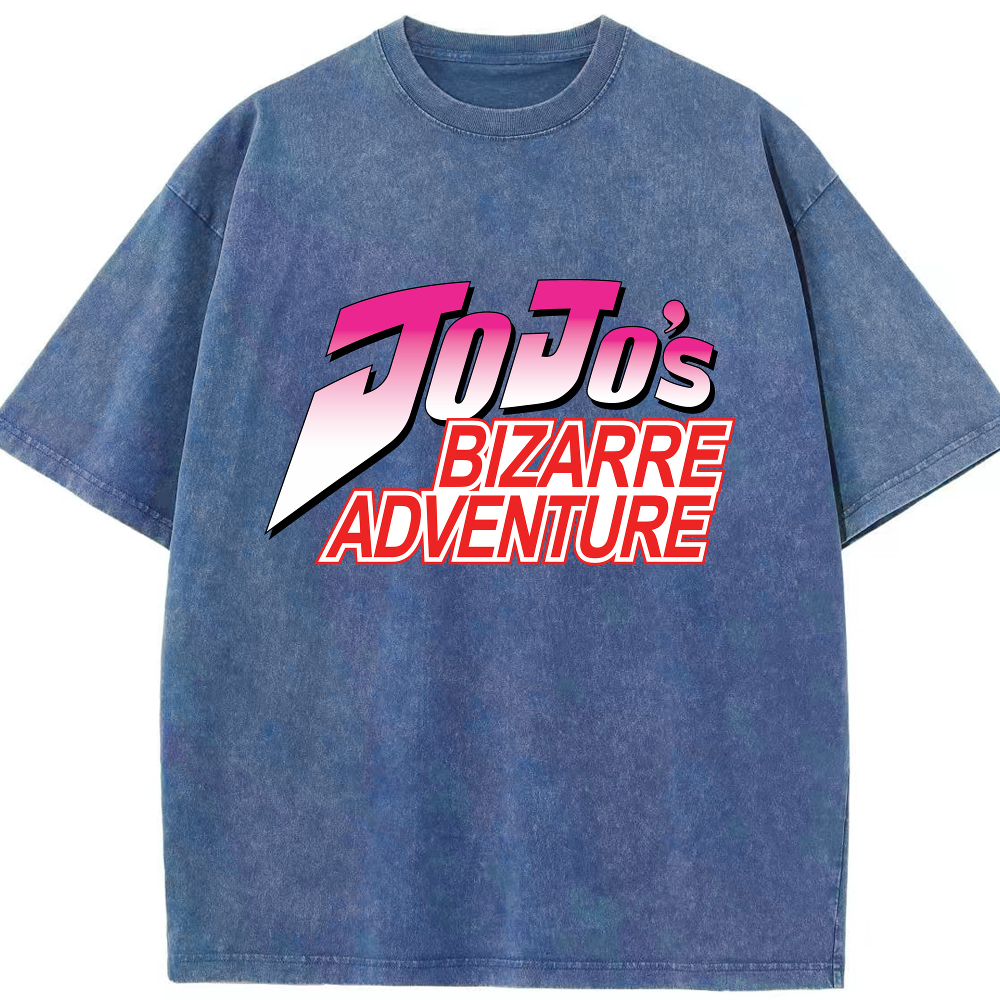 （画像用） ジョジョの奇妙な冒険 JoJo's Bizarre Adventure 綿100% ヴィンテージ風 半袖Tシャツ（フロントプリント）