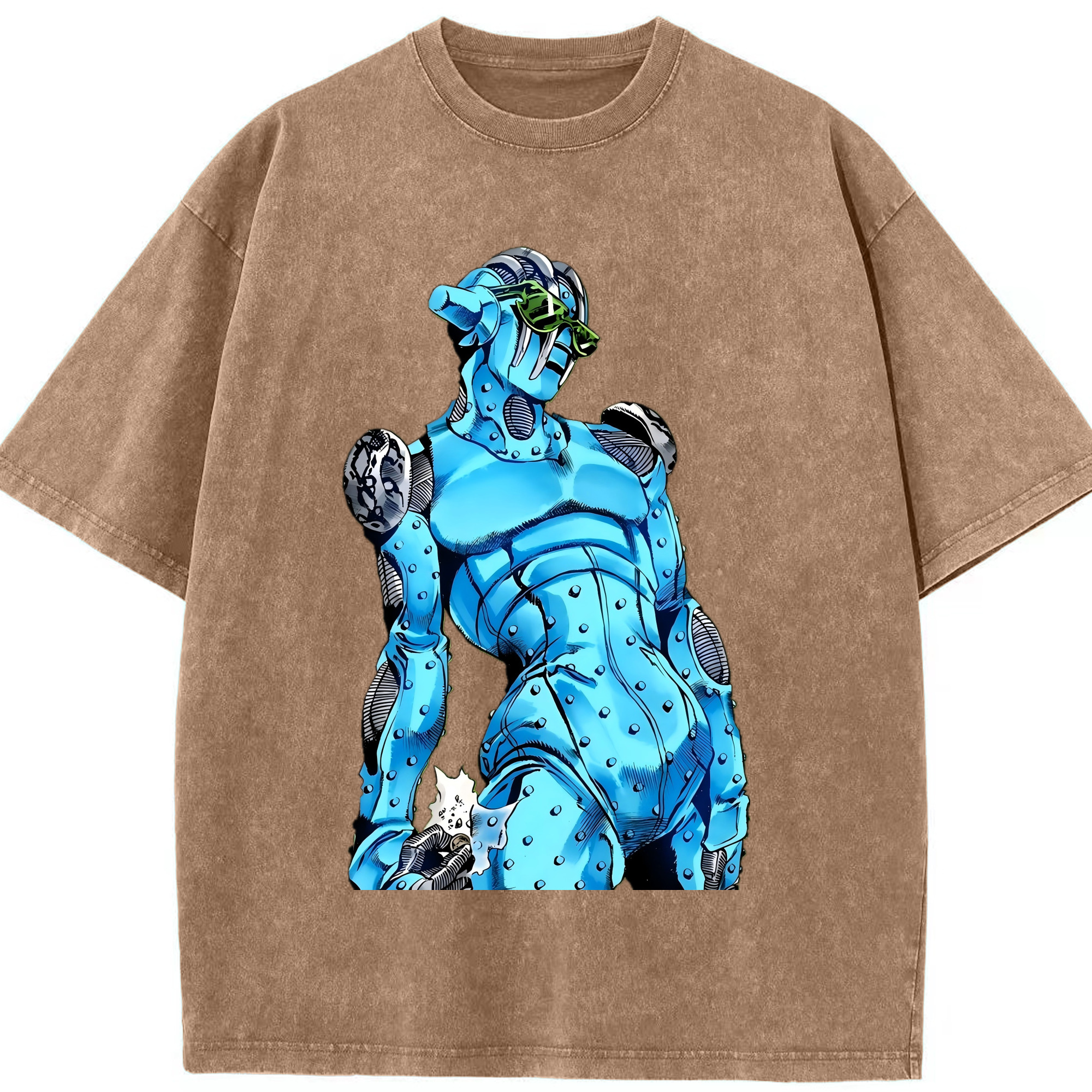 （画像用） ジョジョの奇妙な冒険 JoJo's Bizarre Adventure 綿100% ヴィンテージ風 半袖Tシャツ（フロントプリント）