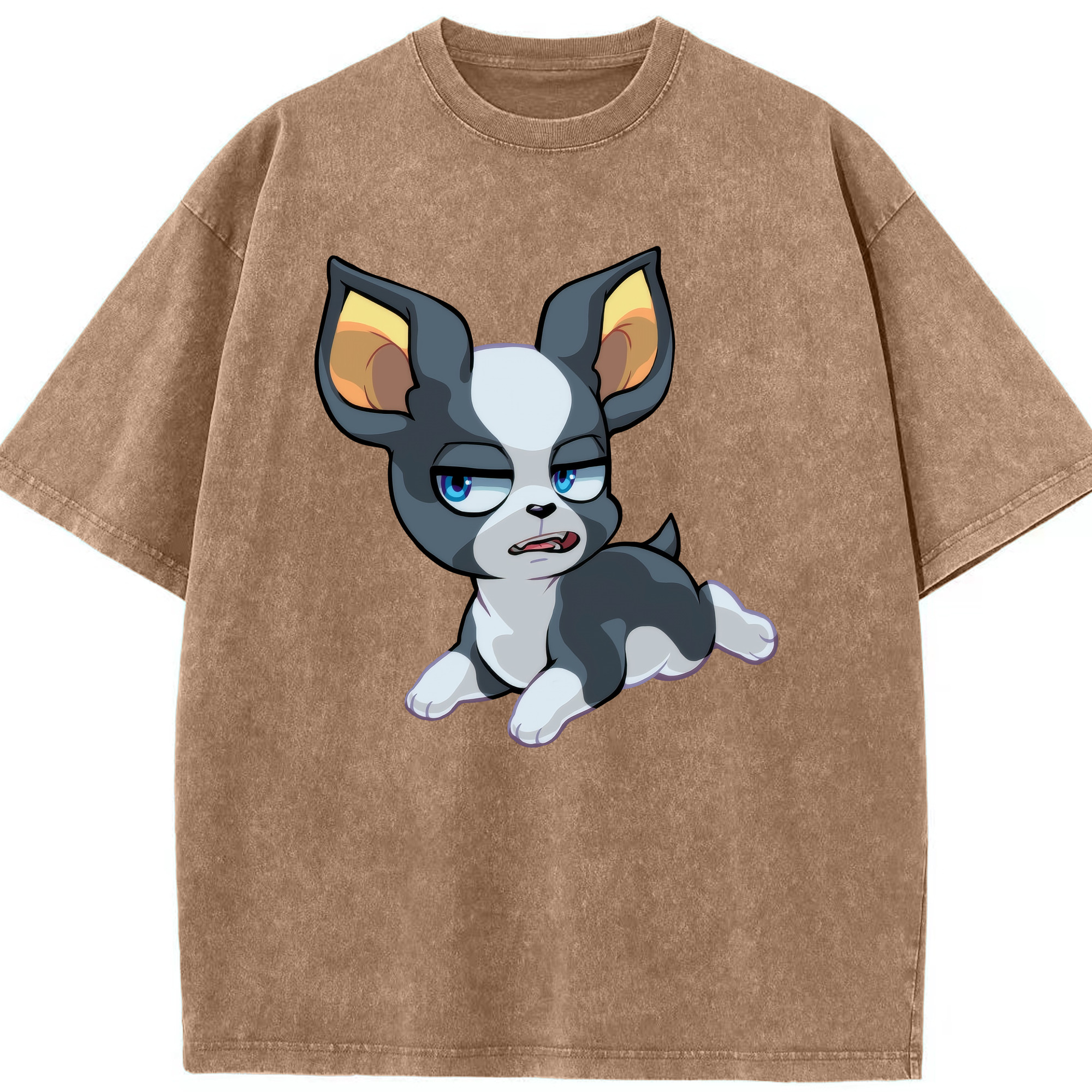 （画像用） ジョジョの奇妙な冒険 イギー JoJo's Bizarre Adventure Iggy 綿100% ヴィンテージ風 半袖Tシャツ（フロントプリント）