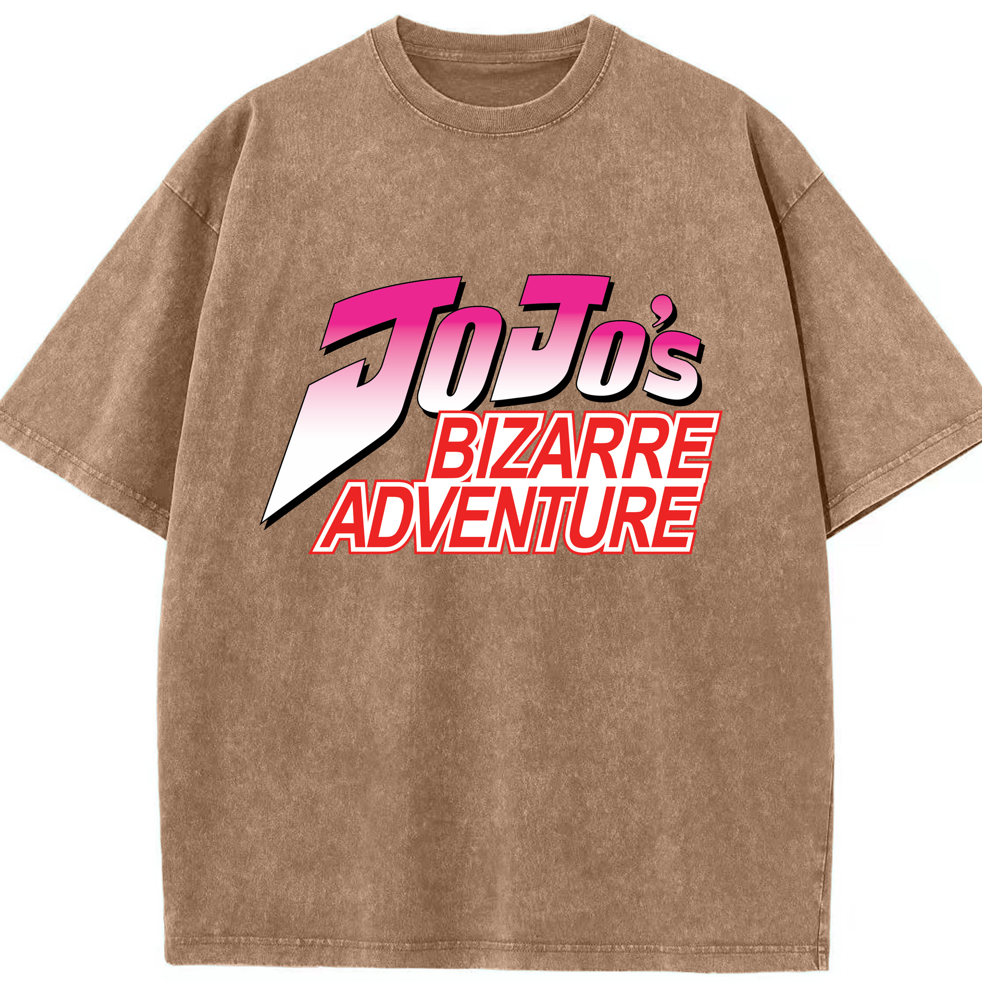 （画像用） ジョジョの奇妙な冒険 JoJo's Bizarre Adventure 綿100% ヴィンテージ風 半袖Tシャツ（フロントプリント）