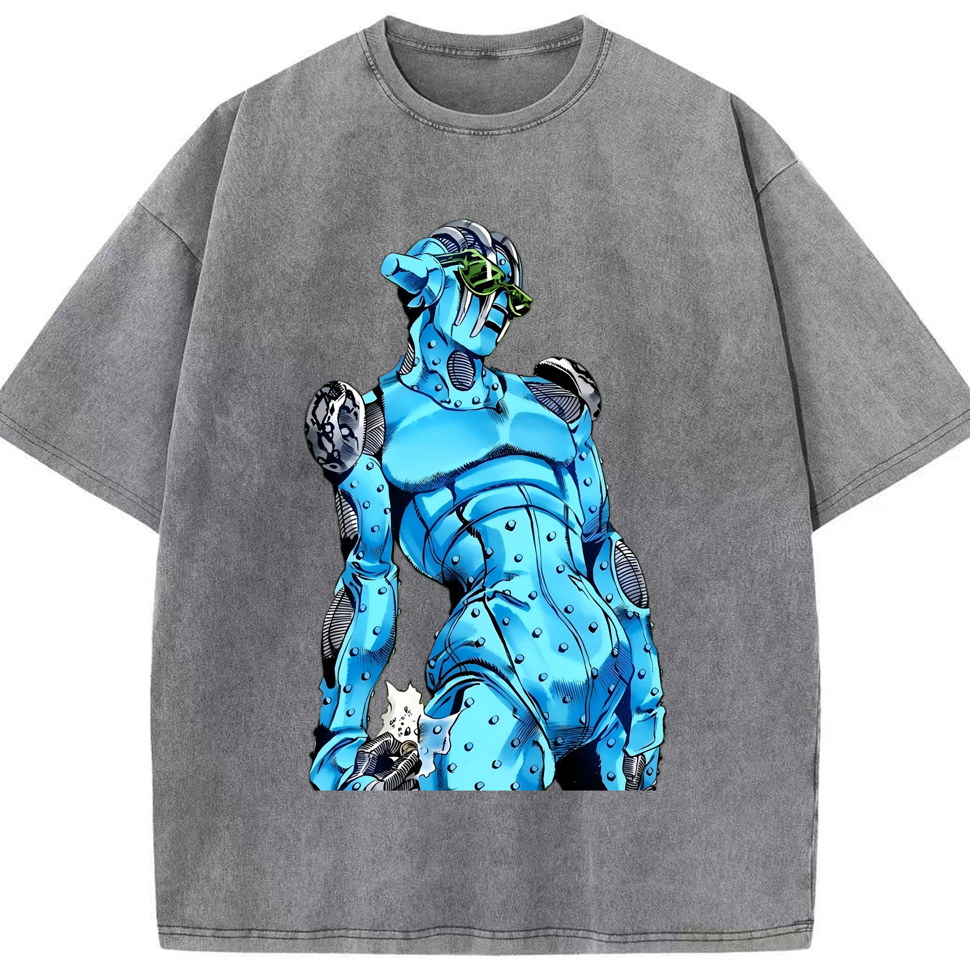 （画像用） ジョジョの奇妙な冒険 JoJo's Bizarre Adventure 綿100% ヴィンテージ風 半袖Tシャツ（フロントプリント）