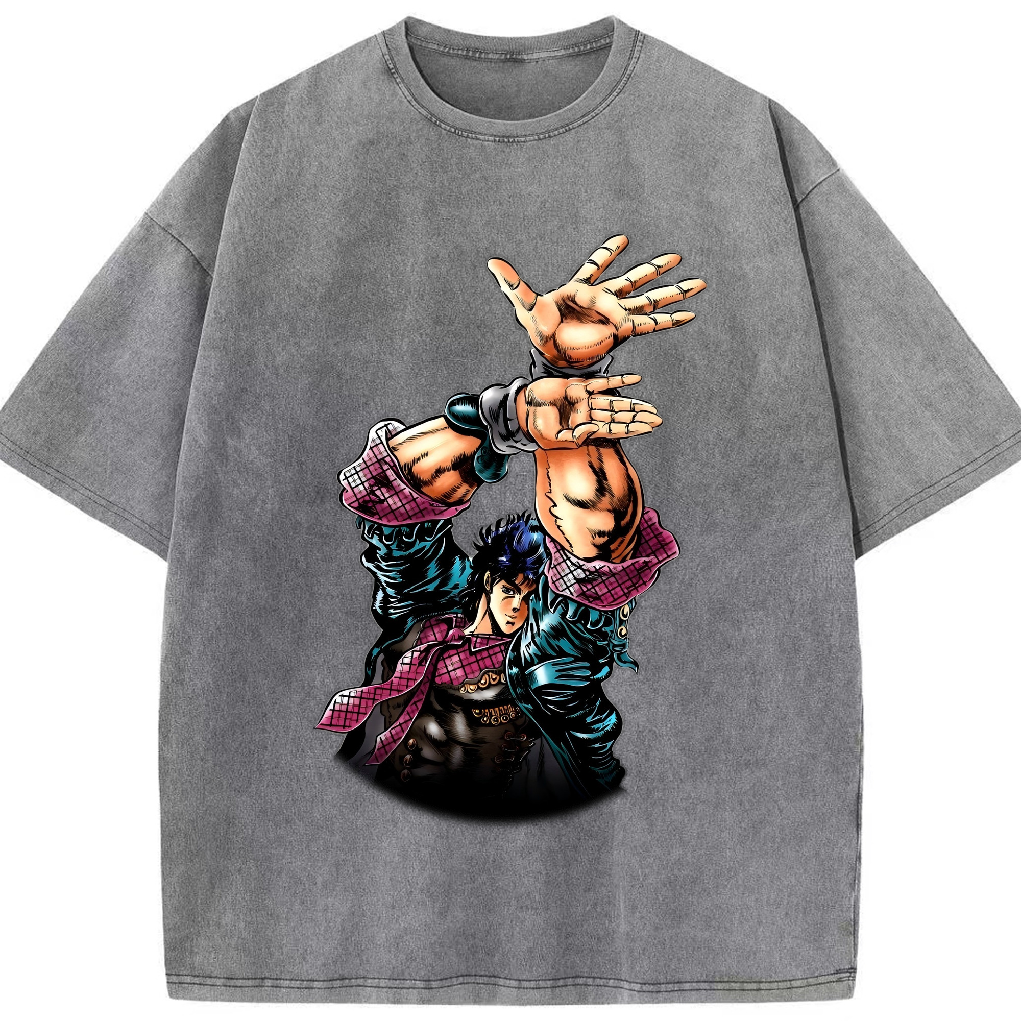 （画像用） ジョジョの奇妙な冒険 /ジョナサン?ジョースター JoJo's Bizarre Adventure Jonathan Joestar 綿100% ヴィンテージ風 半袖Tシャツ（フロントプリント）