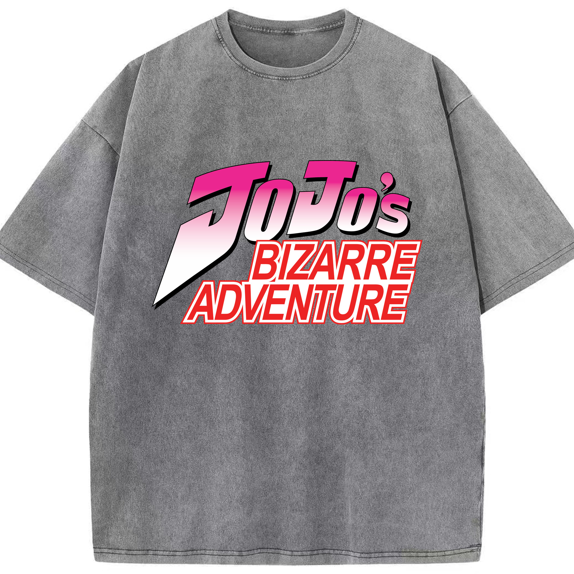 （画像用） ジョジョの奇妙な冒険 JoJo's Bizarre Adventure 綿100% ヴィンテージ風 半袖Tシャツ（フロントプリント）