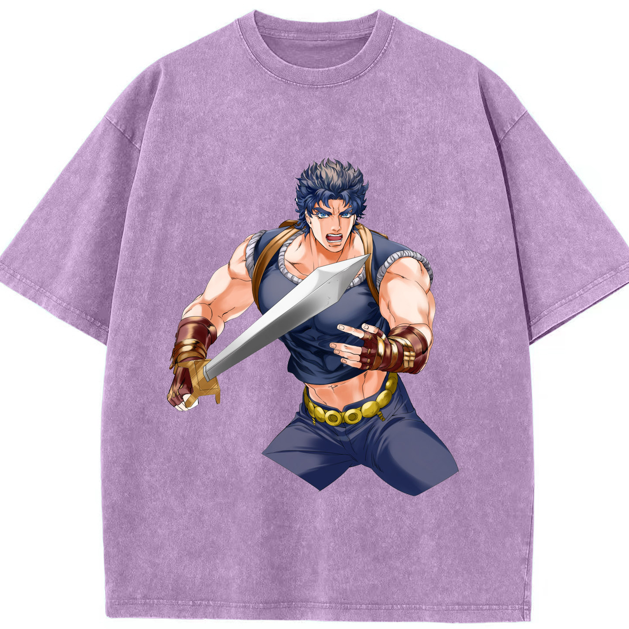 （画像用） ジョジョの奇妙な冒険 /ジョナサン?ジョースター JoJo's Bizarre Adventure Jonathan Joestar 綿100% ヴィンテージ風 半袖Tシャツ（フロントプリント）