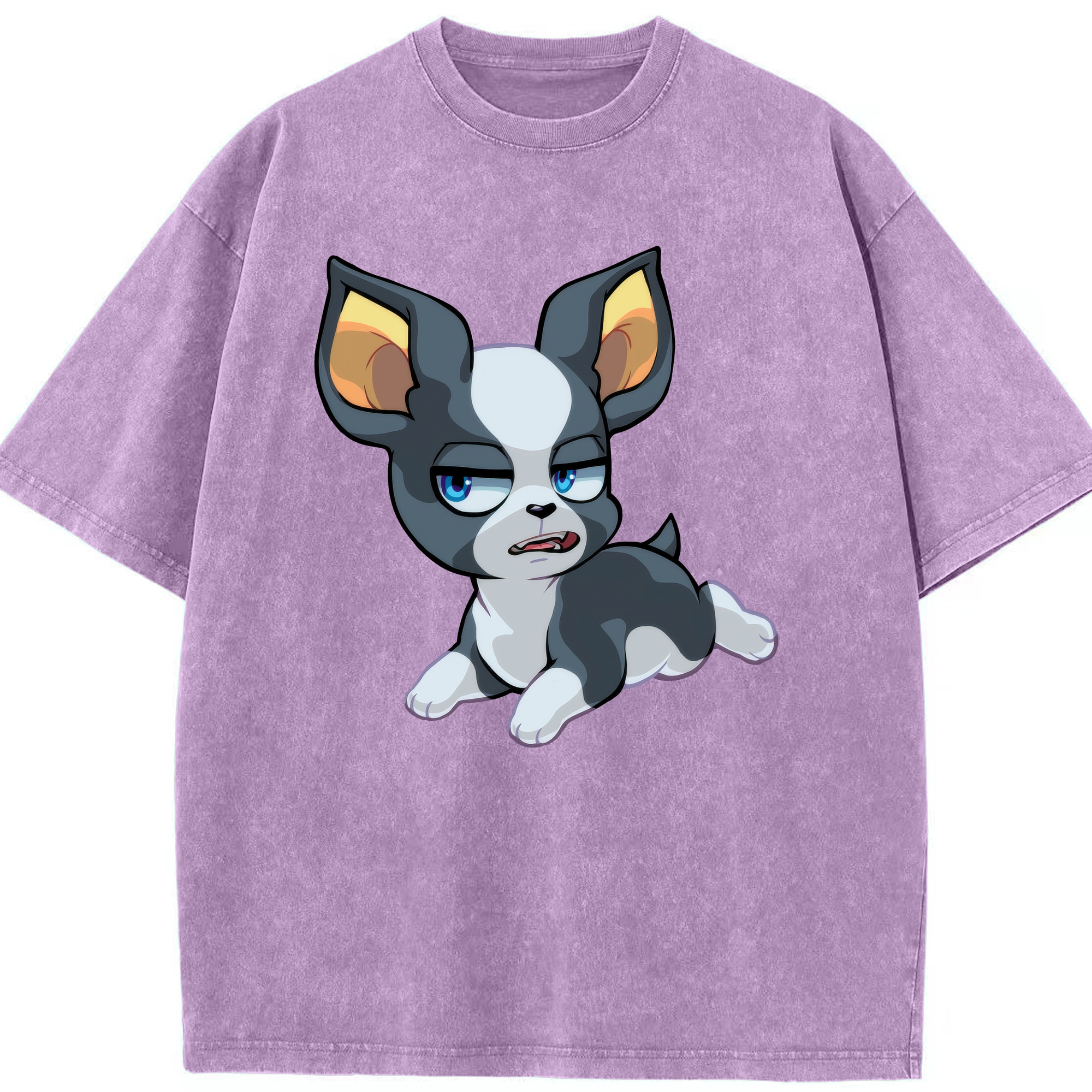 （画像用） ジョジョの奇妙な冒険 イギー JoJo's Bizarre Adventure Iggy 綿100% ヴィンテージ風 半袖Tシャツ（フロントプリント）