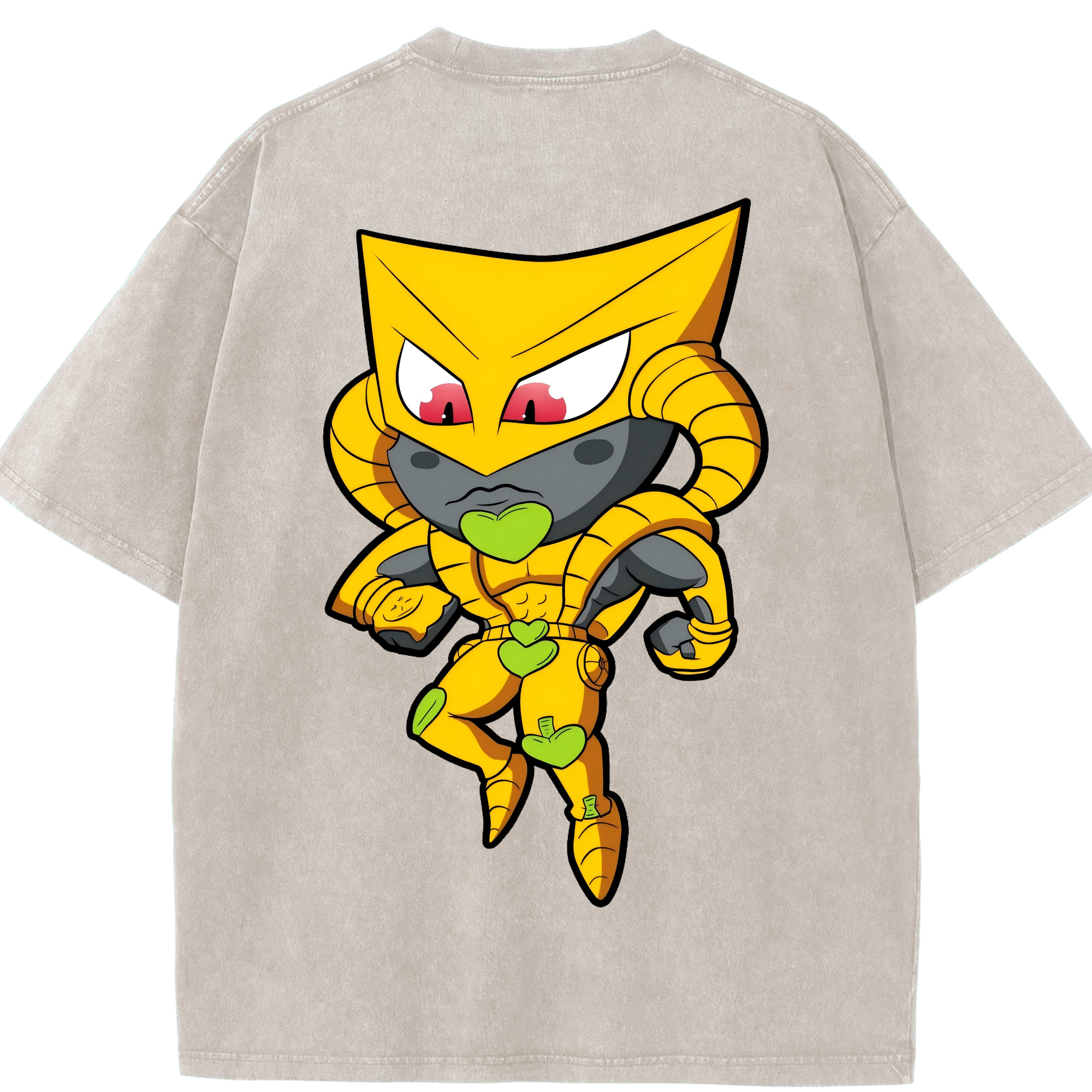 （画像用） ジョジョの奇妙な冒険 ディオ?ブランドー JoJo's Bizarre Adventure Dio Brando 綿100% ヴィンテージ風 半袖Tシャツ（背面プリント）
