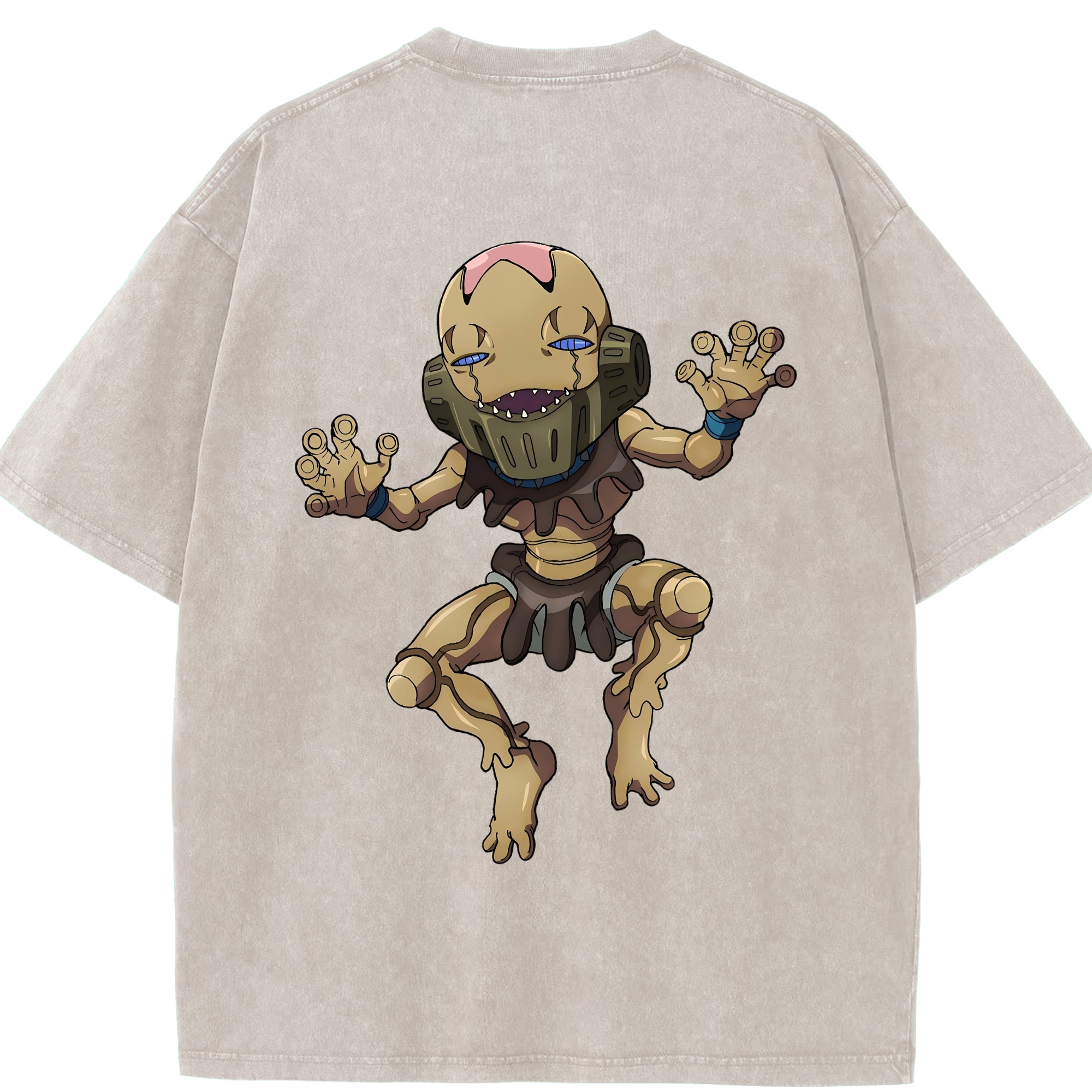 （画像用） ジョジョの奇妙な冒険 JoJo's Bizarre Adventure 綿100% ヴィンテージ風 半袖Tシャツ（背面プリント）