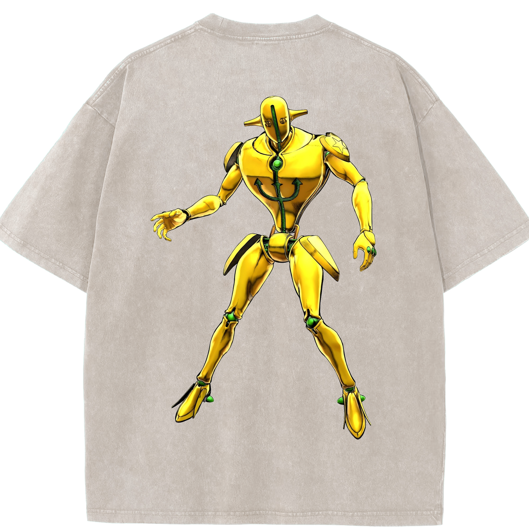 （画像用） ジョジョの奇妙な冒険 JoJo's Bizarre Adventure 綿100% ヴィンテージ風 半袖Tシャツ（背面プリント）