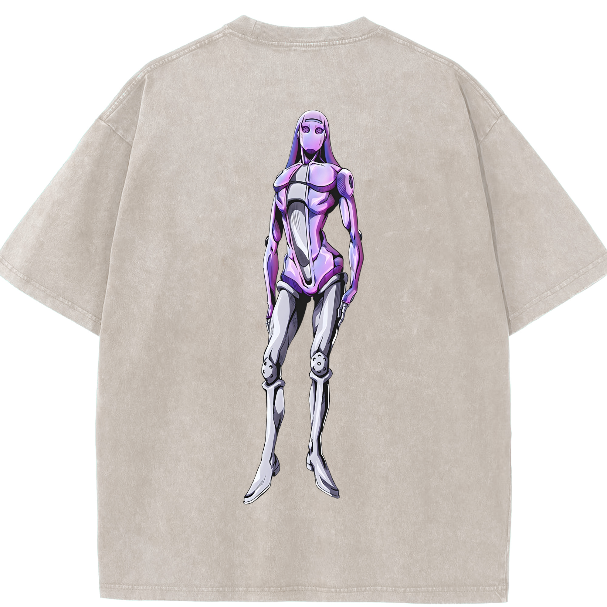 （画像用） ジョジョの奇妙な冒険 JoJo's Bizarre Adventure 綿100% ヴィンテージ風 半袖Tシャツ（背面プリント）