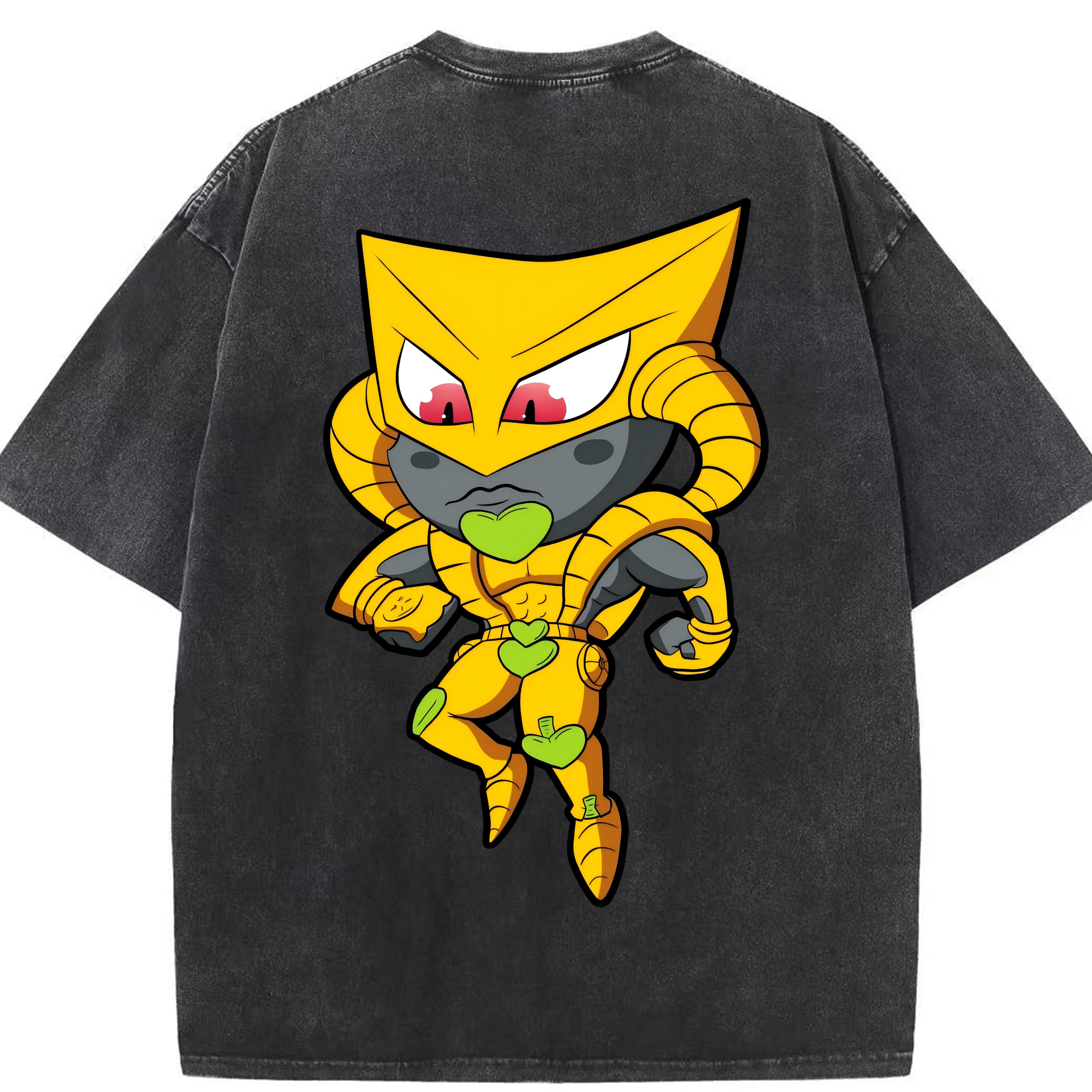 （画像用） ジョジョの奇妙な冒険 ディオ?ブランドー JoJo's Bizarre Adventure Dio Brando 綿100% ヴィンテージ風 半袖Tシャツ（背面プリント）
