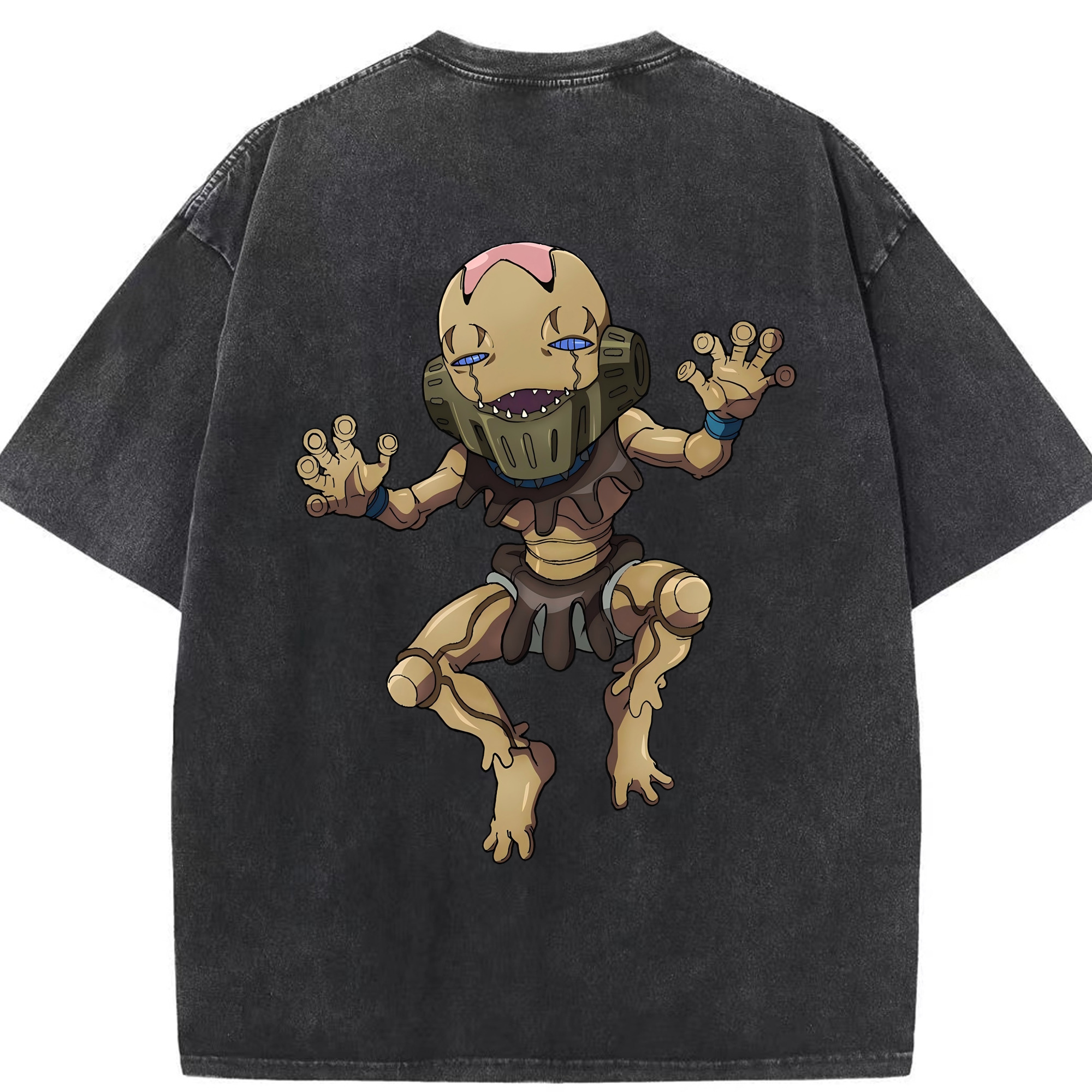 （画像用） ジョジョの奇妙な冒険 JoJo's Bizarre Adventure 綿100% ヴィンテージ風 半袖Tシャツ（背面プリント）