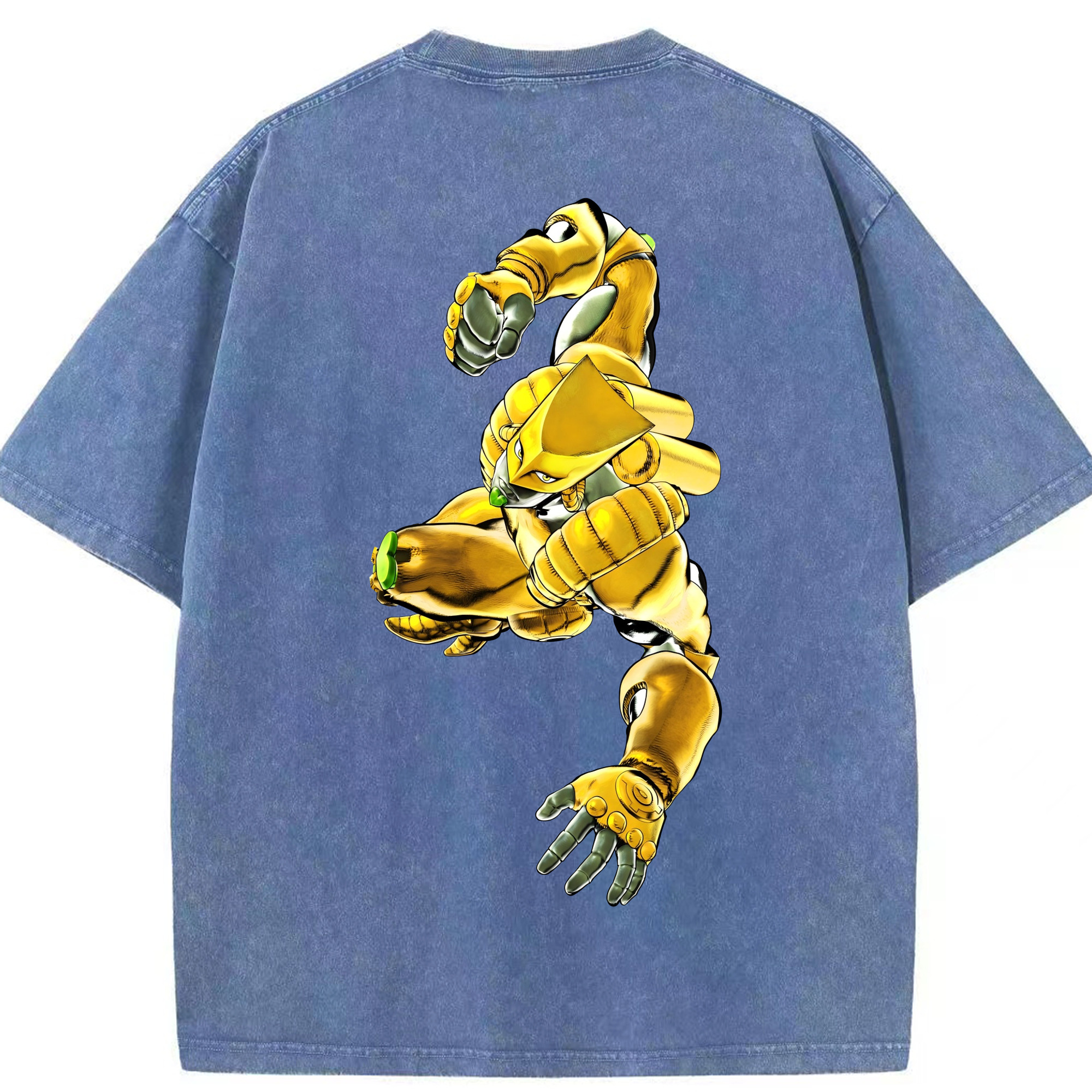 （画像用） ジョジョの奇妙な冒険 ディオ?ブランドー JoJo's Bizarre Adventure Dio Brando 綿100% ヴィンテージ風 半袖Tシャツ（背面プリント）