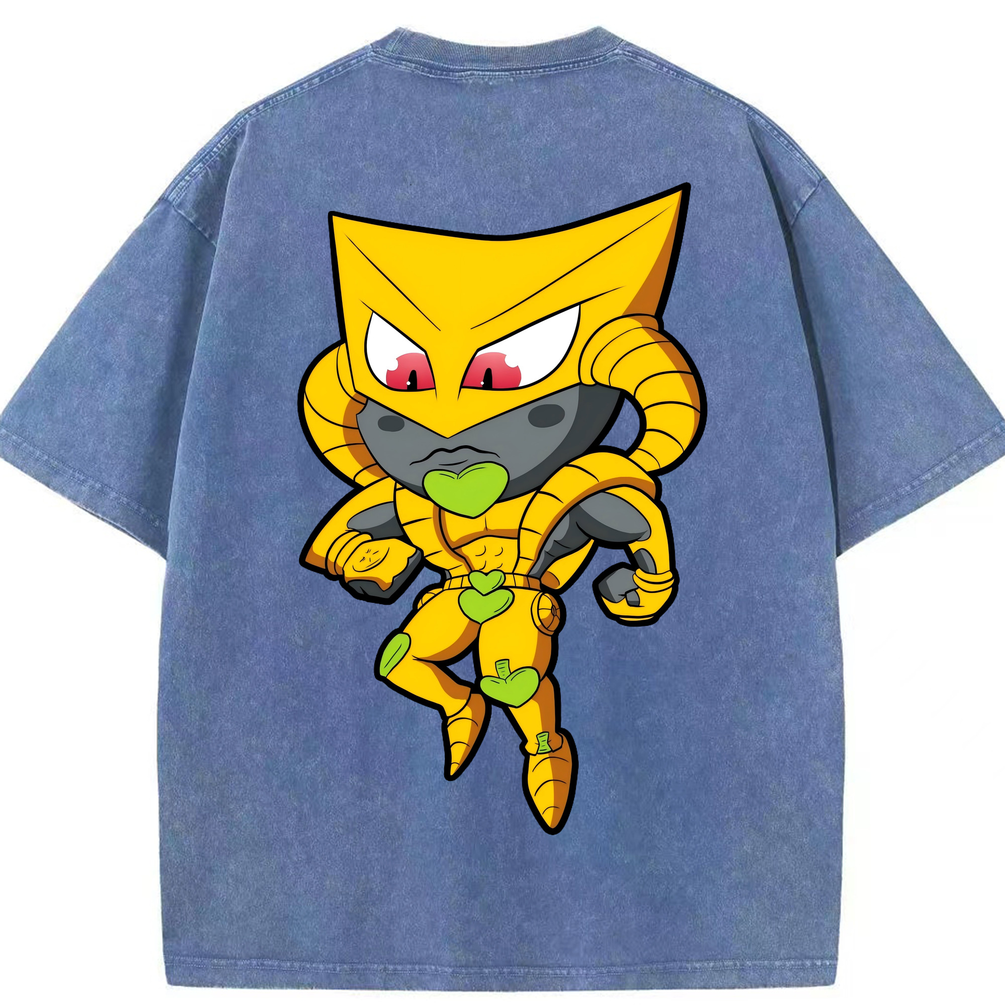 （画像用） ジョジョの奇妙な冒険 ディオ?ブランドー JoJo's Bizarre Adventure Dio Brando 綿100% ヴィンテージ風 半袖Tシャツ（背面プリント）