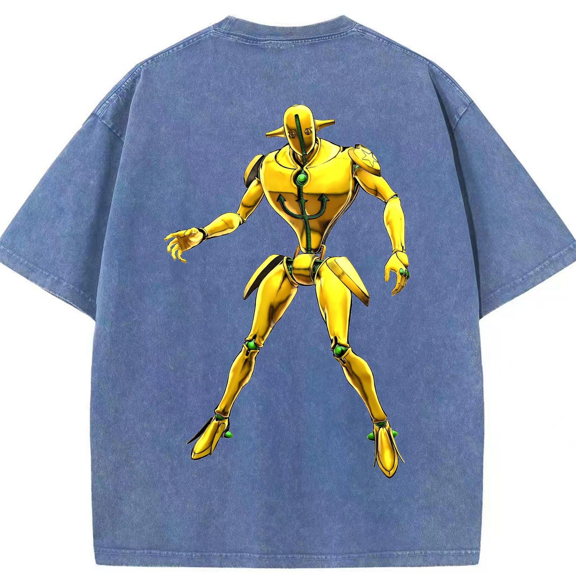 （画像用） ジョジョの奇妙な冒険 JoJo's Bizarre Adventure 綿100% ヴィンテージ風 半袖Tシャツ（背面プリント）