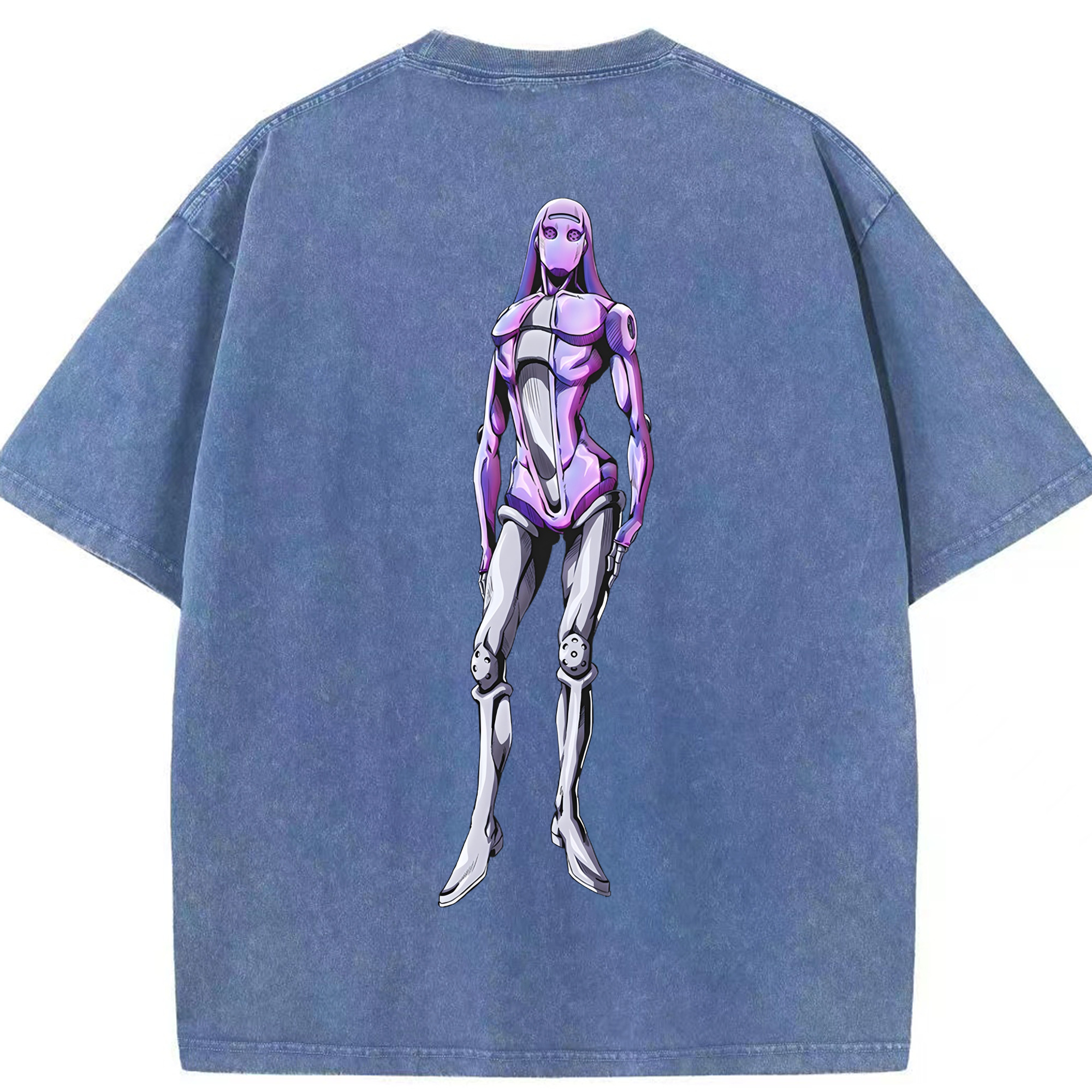 （画像用） ジョジョの奇妙な冒険 JoJo's Bizarre Adventure 綿100% ヴィンテージ風 半袖Tシャツ（背面プリント）