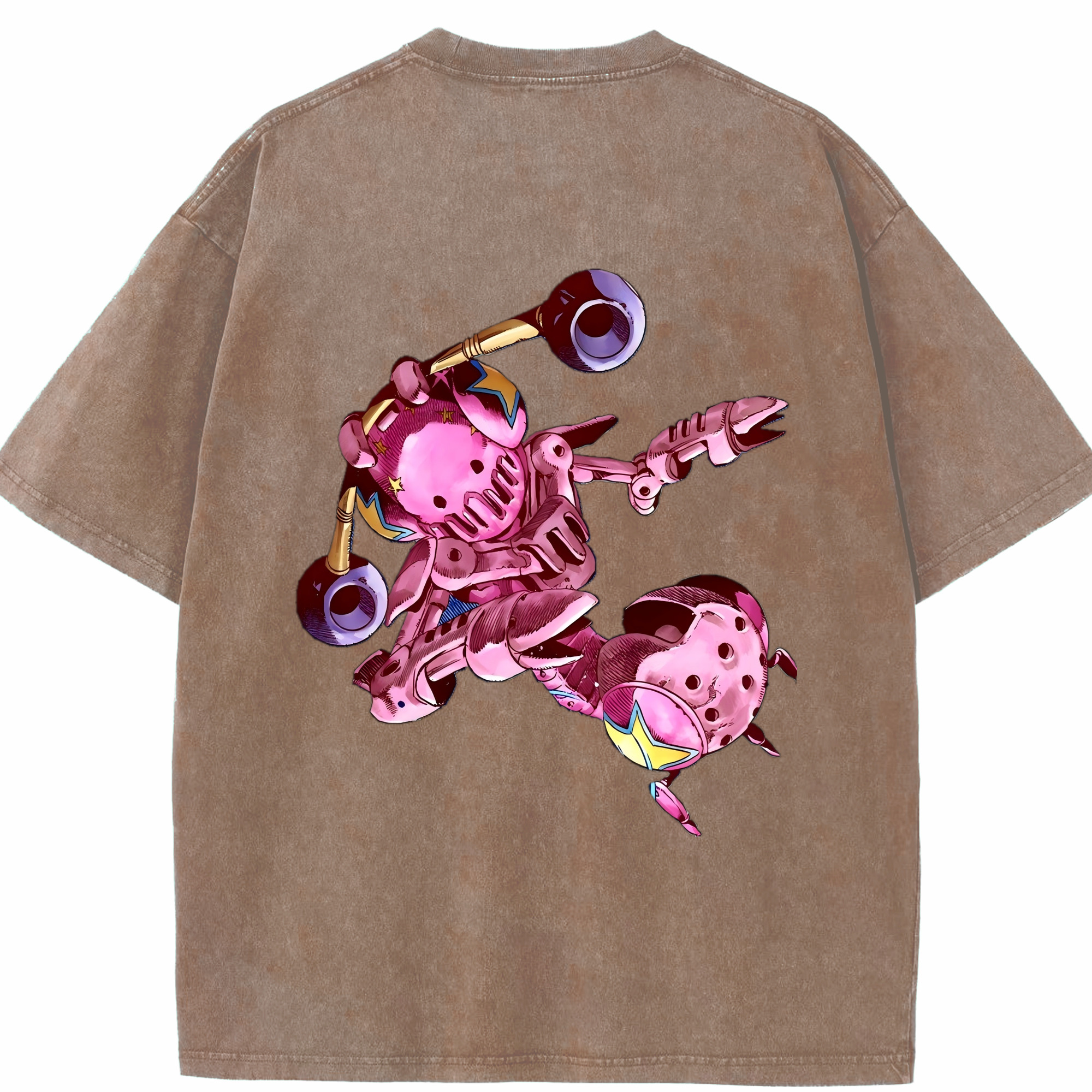 （画像用） ジョジョの奇妙な冒険 ジョナサン?ジョースター JoJo's Bizarre Adventure Jonathan Joestar 綿100% ヴィンテージ風 半袖Tシャツ（背面プリント）