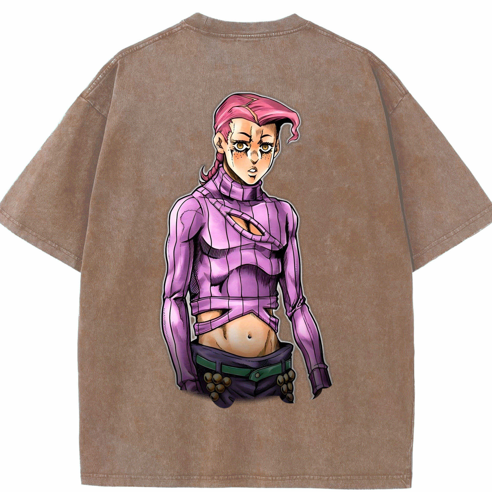 （画像用） ジョジョの奇妙な冒険 ビネガー?ドッピオ JoJo's Bizarre Adventure Vinegar Doppio 綿100% ヴィンテージ風 半袖Tシャツ（背面プリント）