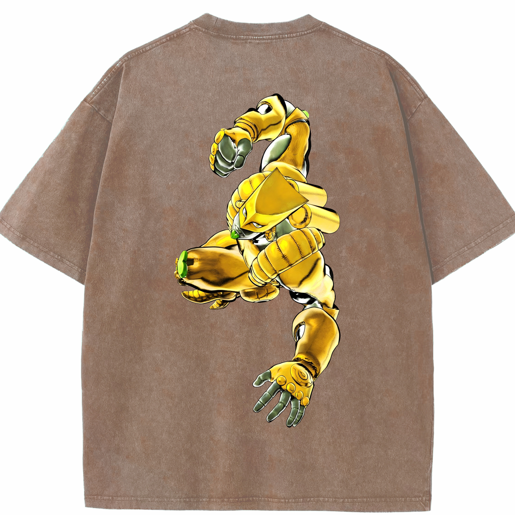 （画像用） ジョジョの奇妙な冒険 ディオ?ブランドー JoJo's Bizarre Adventure Dio Brando 綿100% ヴィンテージ風 半袖Tシャツ（背面プリント）