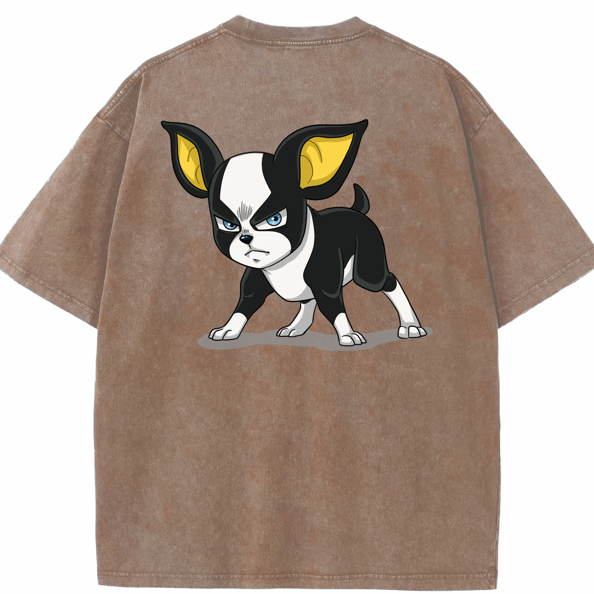 （画像用） ジョジョの奇妙な冒険 イギー JoJo's Bizarre Adventure Iggy 綿100% ヴィンテージ風 半袖Tシャツ（背面プリント）