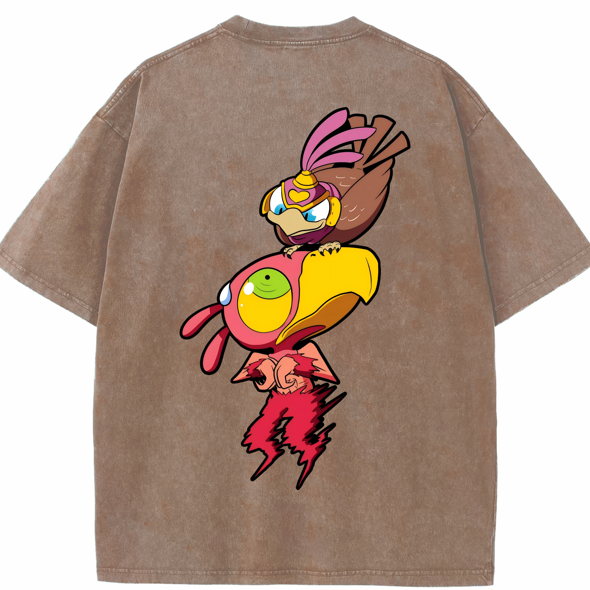 （画像用） ジョジョの奇妙な冒険 JoJo's Bizarre Adventure 綿100% ヴィンテージ風 半袖Tシャツ（背面プリント）