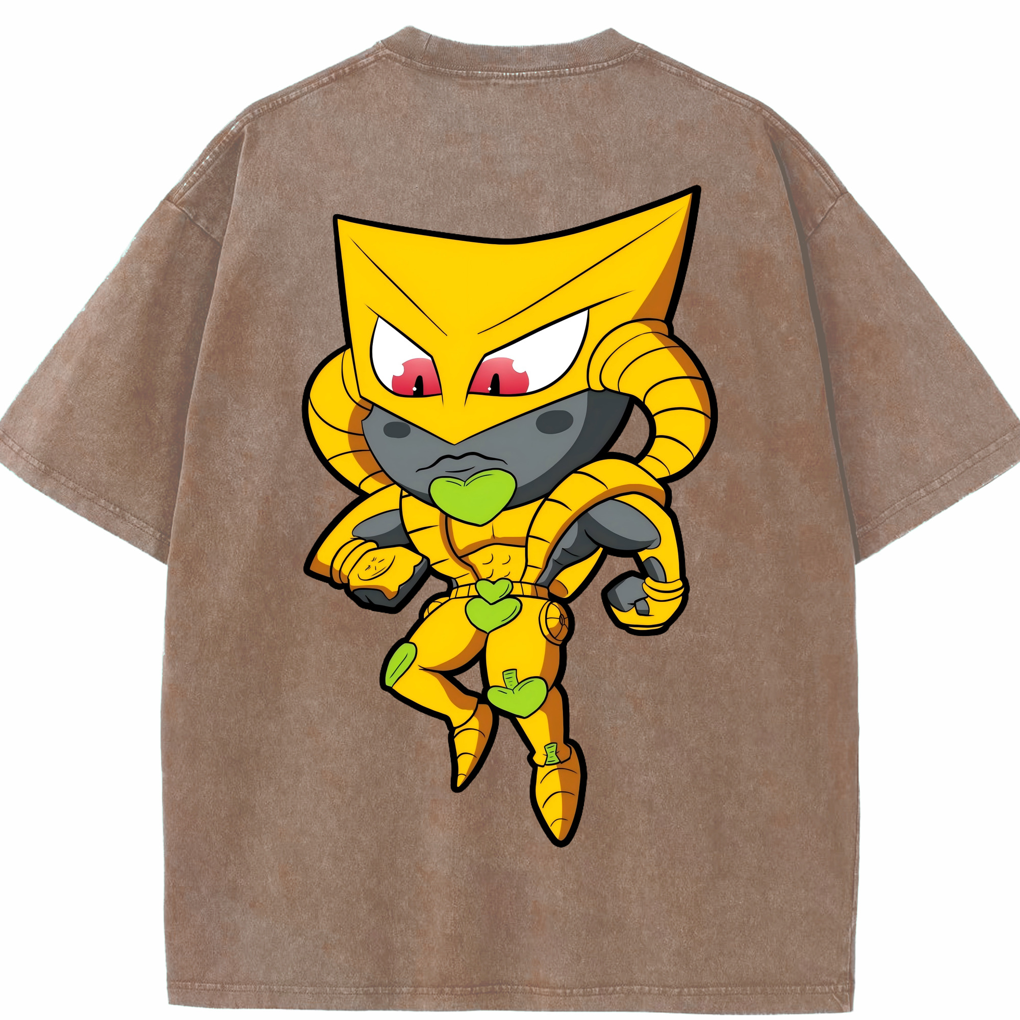 （画像用） ジョジョの奇妙な冒険 ディオ?ブランドー JoJo's Bizarre Adventure Dio Brando 綿100% ヴィンテージ風 半袖Tシャツ（背面プリント）