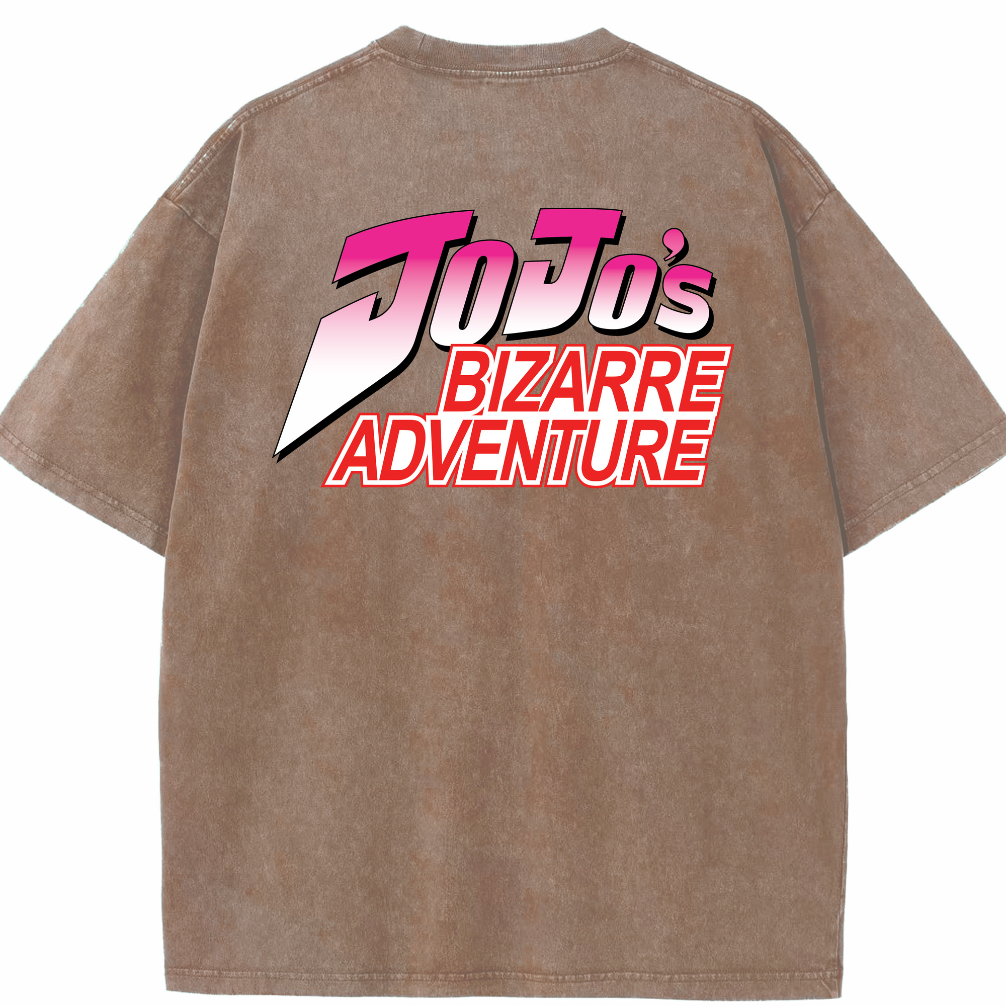 （画像用） ジョジョの奇妙な冒険 JoJo's Bizarre Adventure 綿100% ヴィンテージ風 半袖Tシャツ（背面プリント）