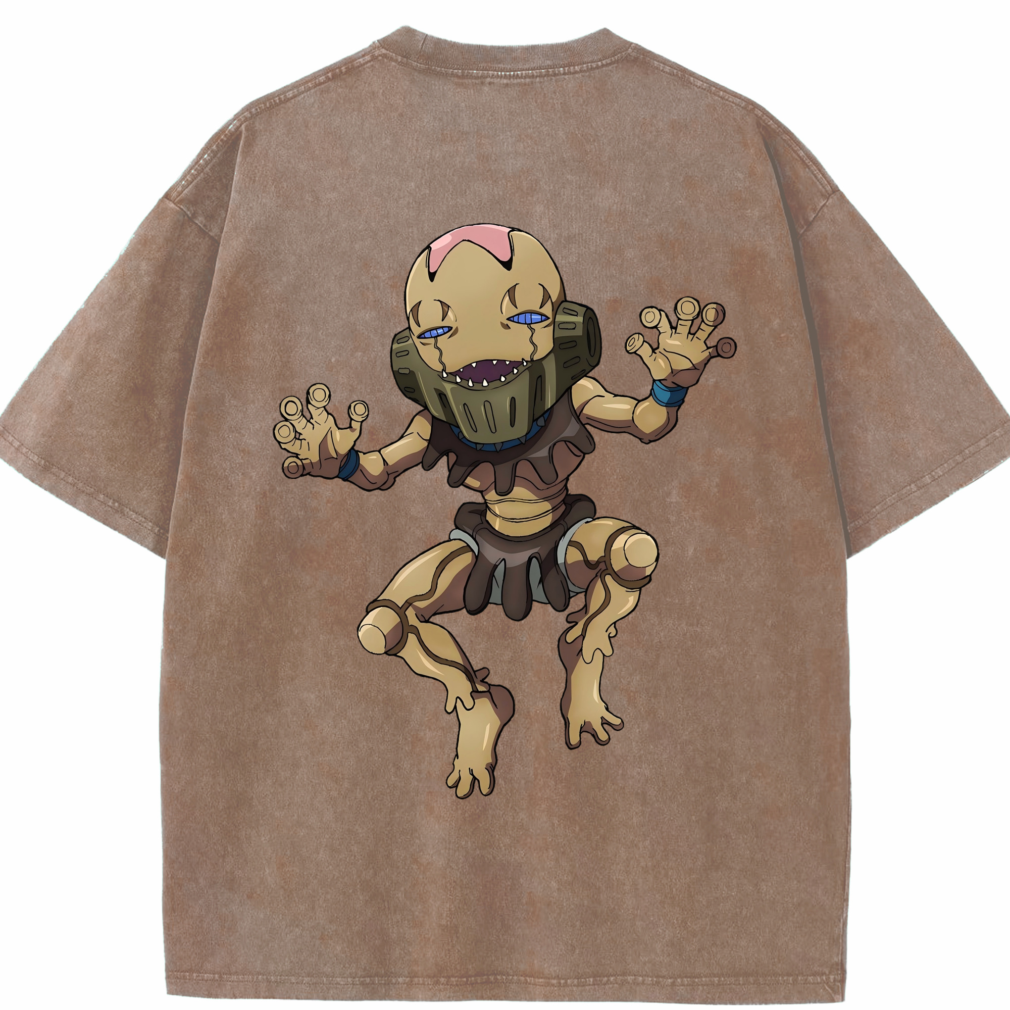 （画像用） ジョジョの奇妙な冒険 JoJo's Bizarre Adventure 綿100% ヴィンテージ風 半袖Tシャツ（背面プリント）