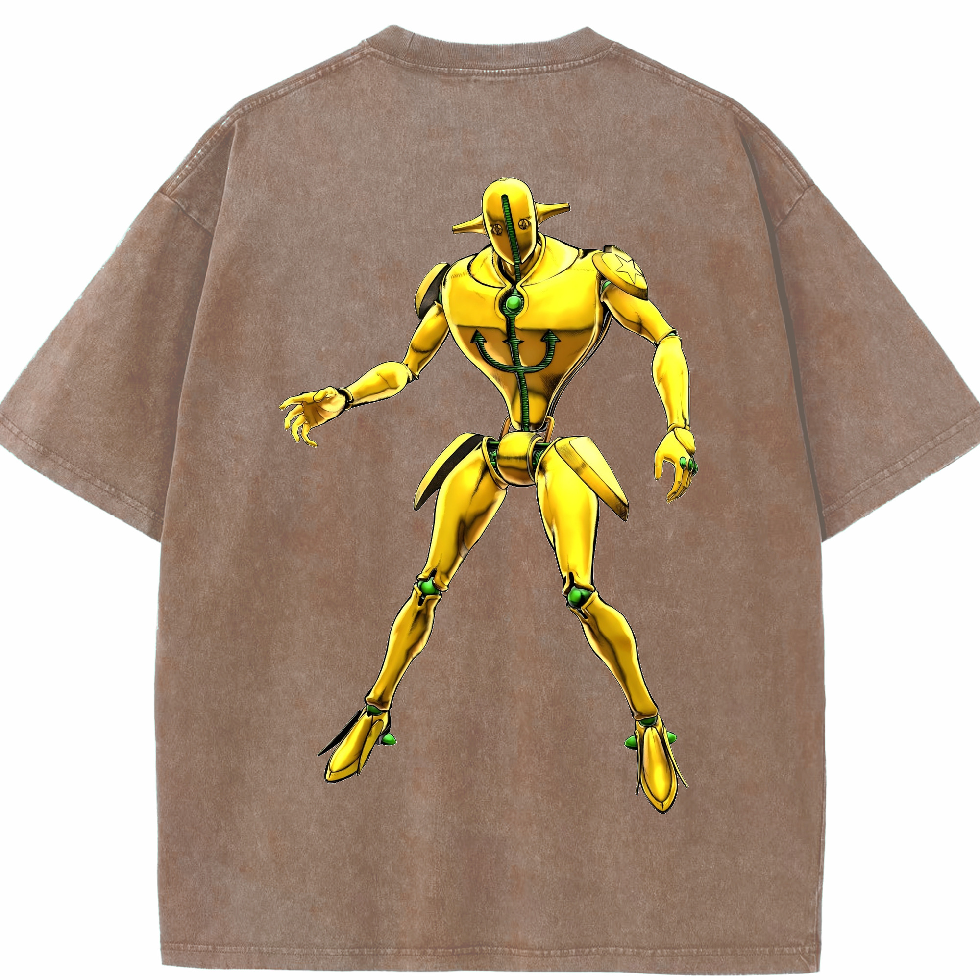 （画像用） ジョジョの奇妙な冒険 JoJo's Bizarre Adventure 綿100% ヴィンテージ風 半袖Tシャツ（背面プリント）