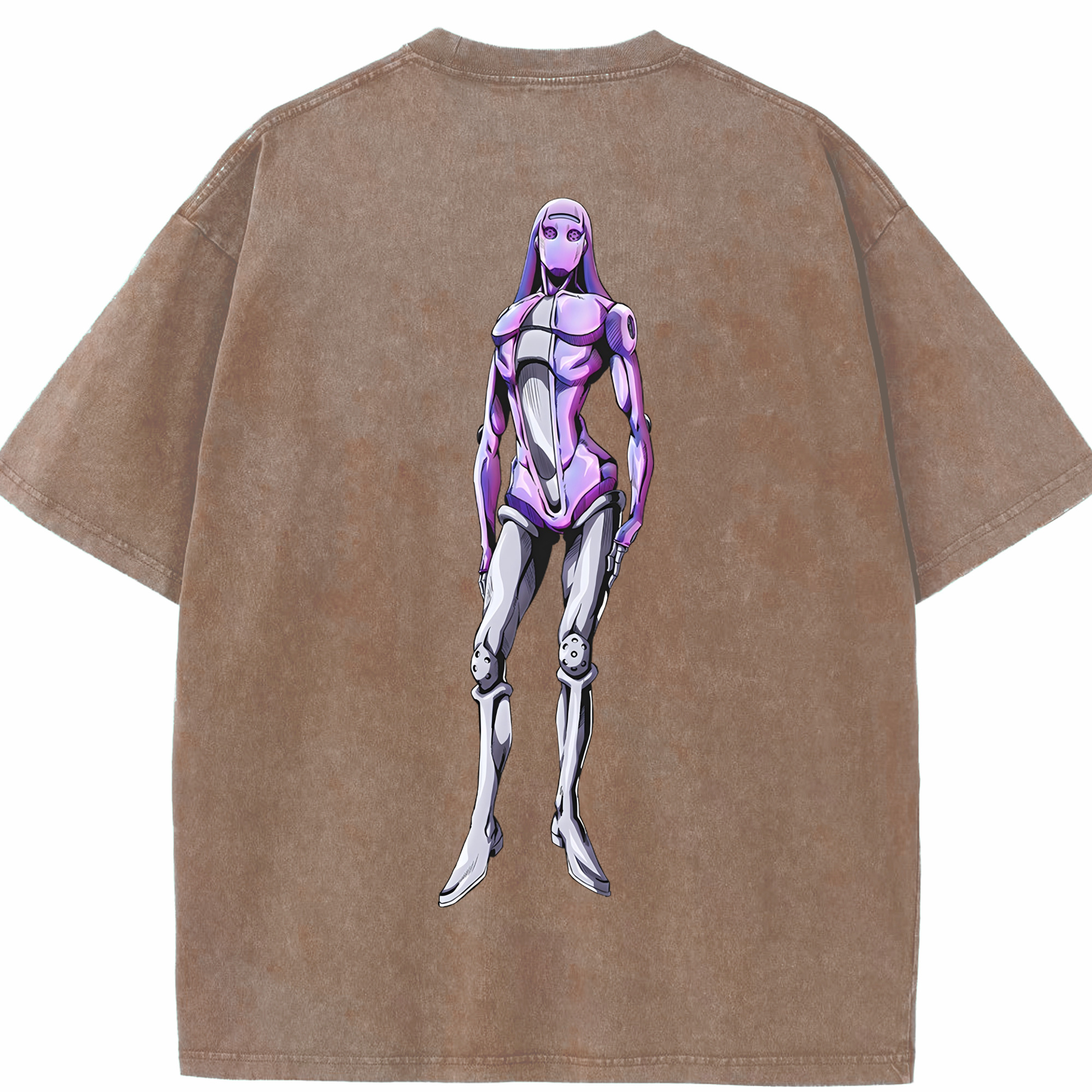 （画像用） ジョジョの奇妙な冒険 JoJo's Bizarre Adventure 綿100% ヴィンテージ風 半袖Tシャツ（背面プリント）