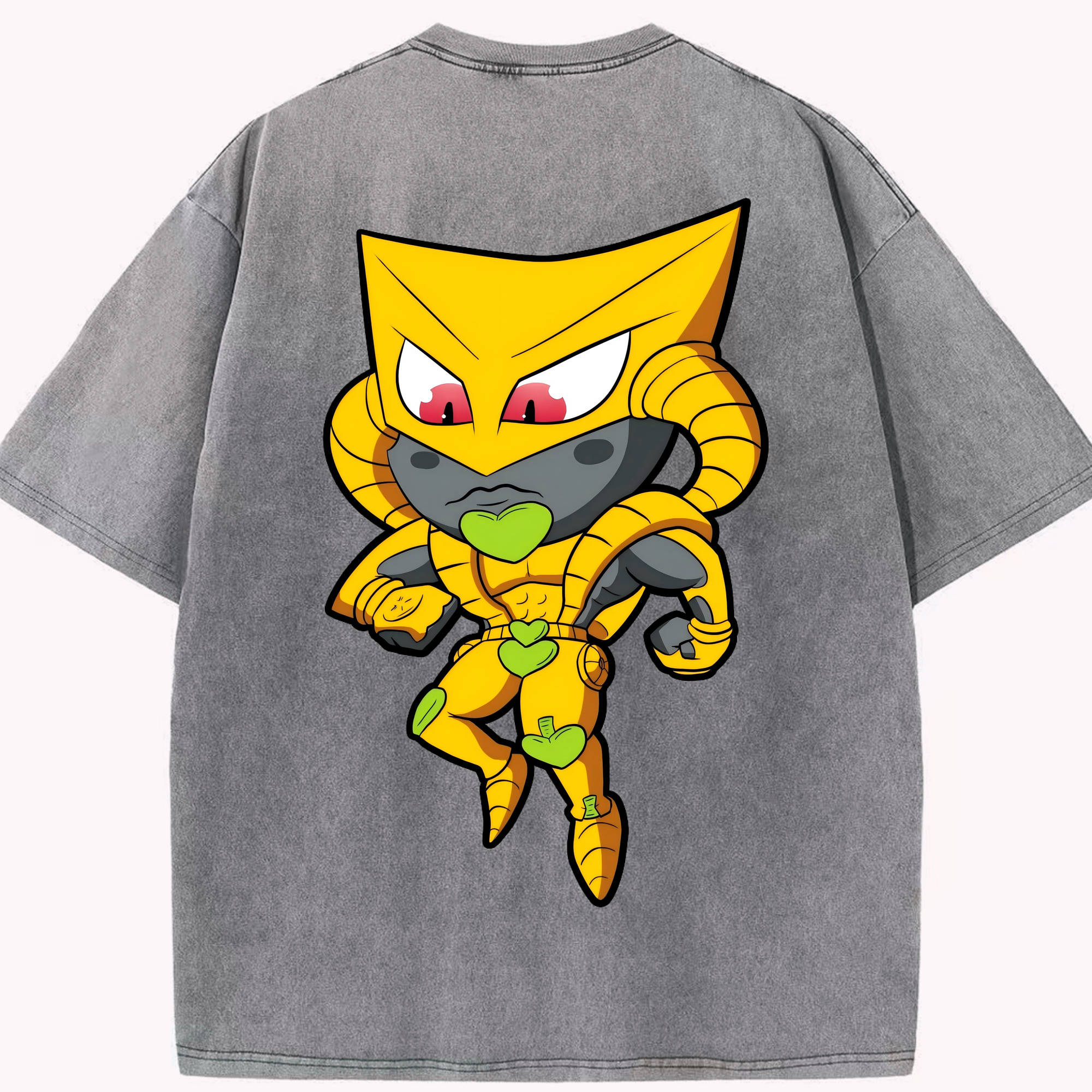 （画像用） ジョジョの奇妙な冒険 ディオ?ブランドー JoJo's Bizarre Adventure Dio Brando 綿100% ヴィンテージ風 半袖Tシャツ（背面プリント）