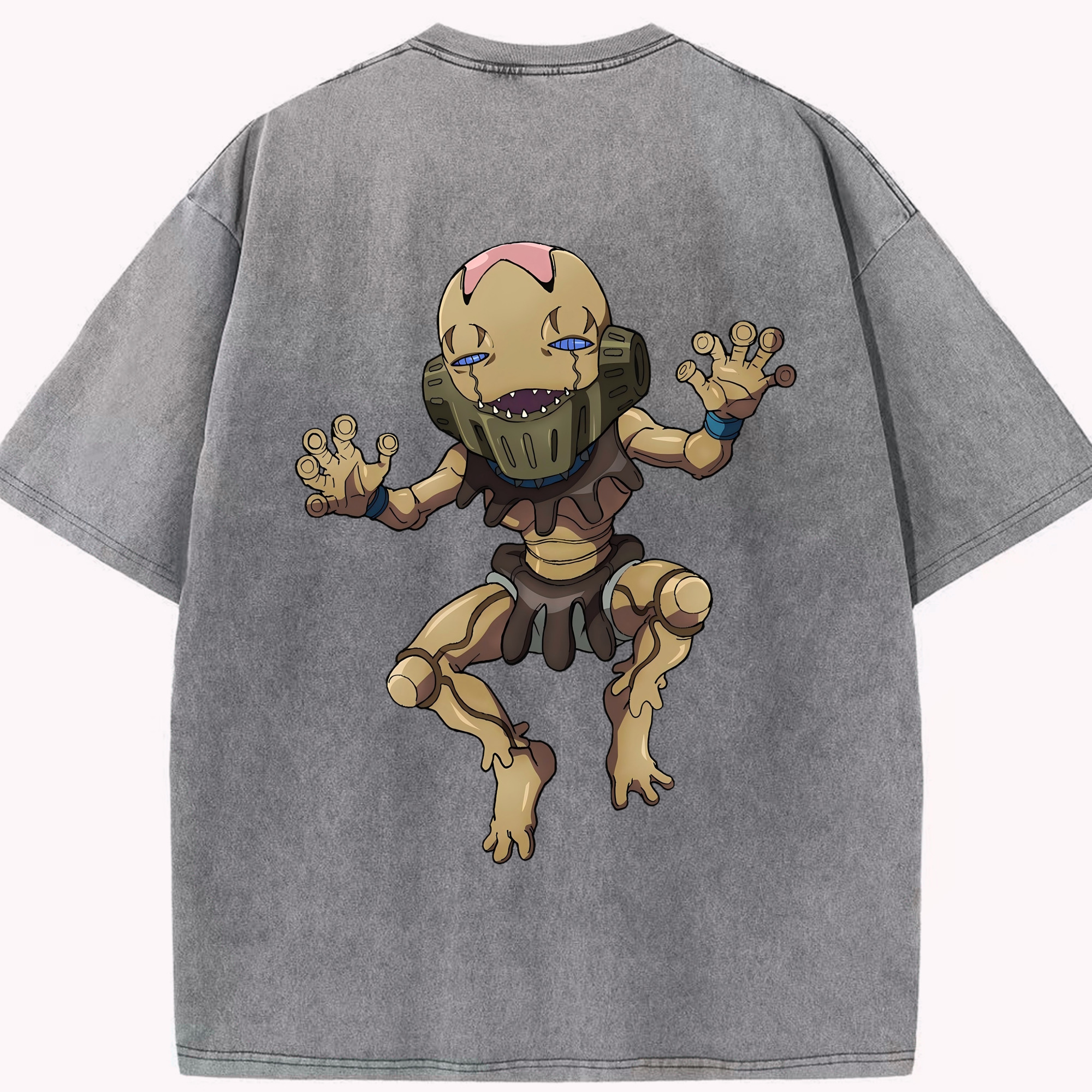 （画像用） ジョジョの奇妙な冒険 JoJo's Bizarre Adventure 綿100% ヴィンテージ風 半袖Tシャツ（背面プリント）