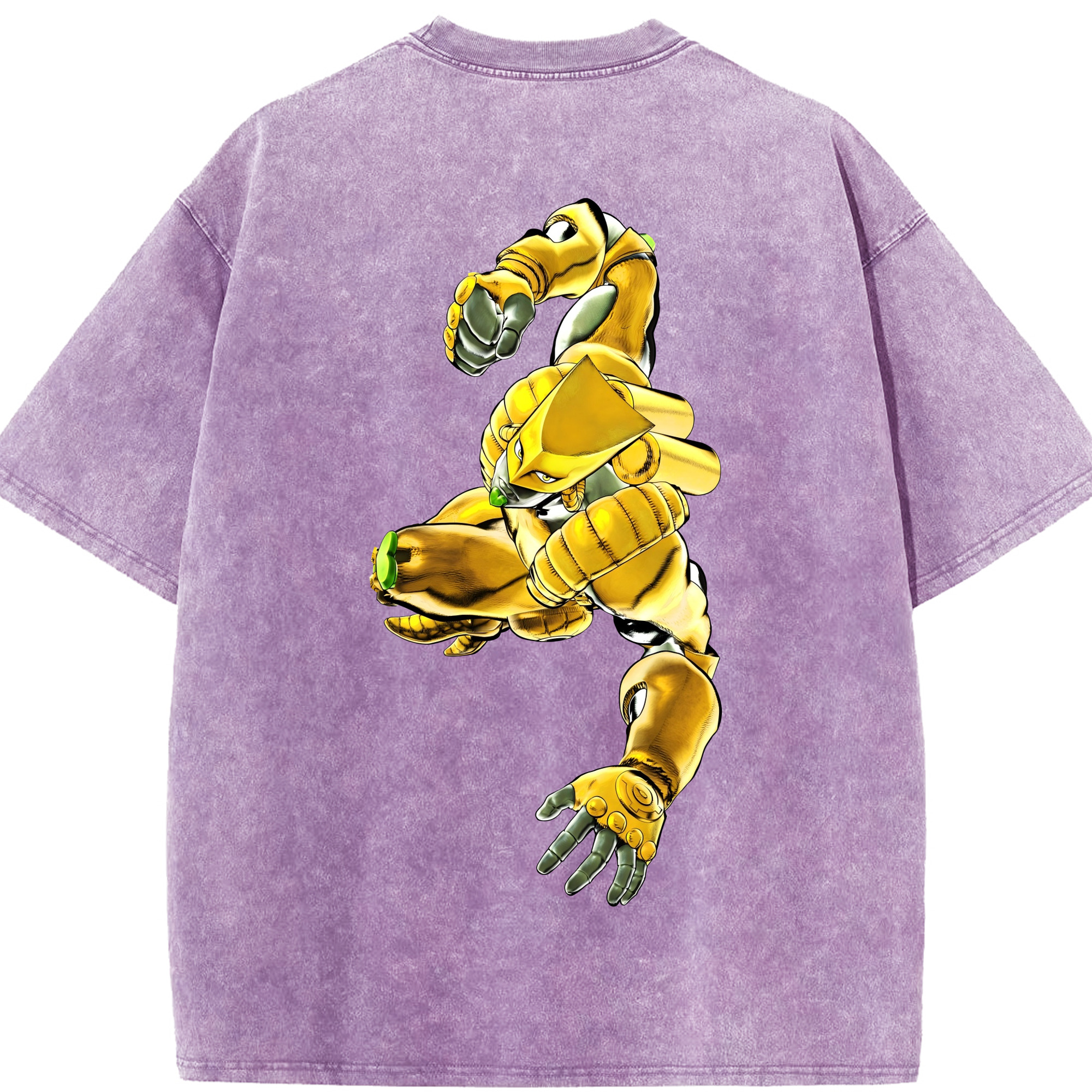 （画像用） ジョジョの奇妙な冒険 ディオ?ブランドー JoJo's Bizarre Adventure Dio Brando 綿100% ヴィンテージ風 半袖Tシャツ（背面プリント）