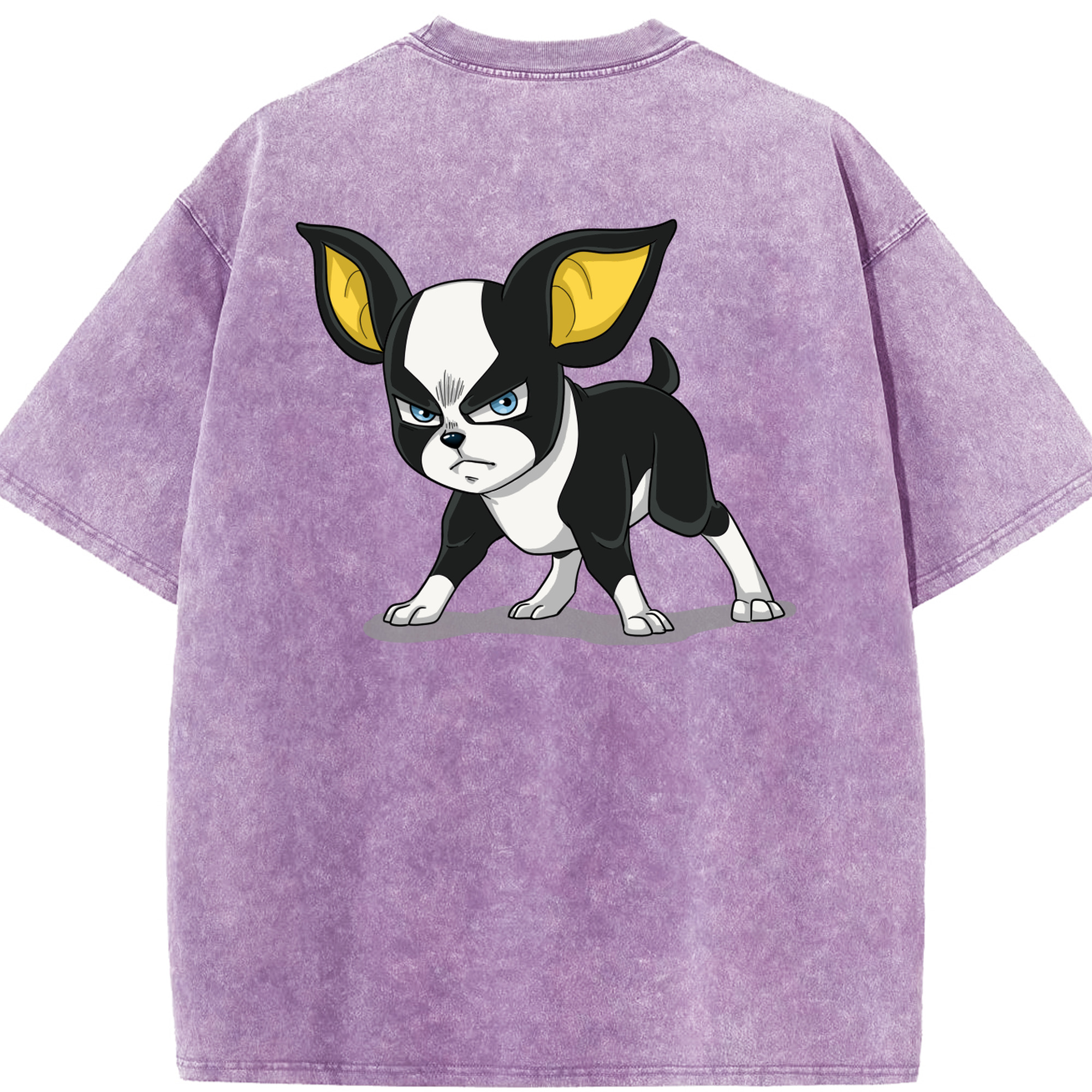 （画像用） ジョジョの奇妙な冒険 イギー JoJo's Bizarre Adventure Iggy 綿100% ヴィンテージ風 半袖Tシャツ（背面プリント）