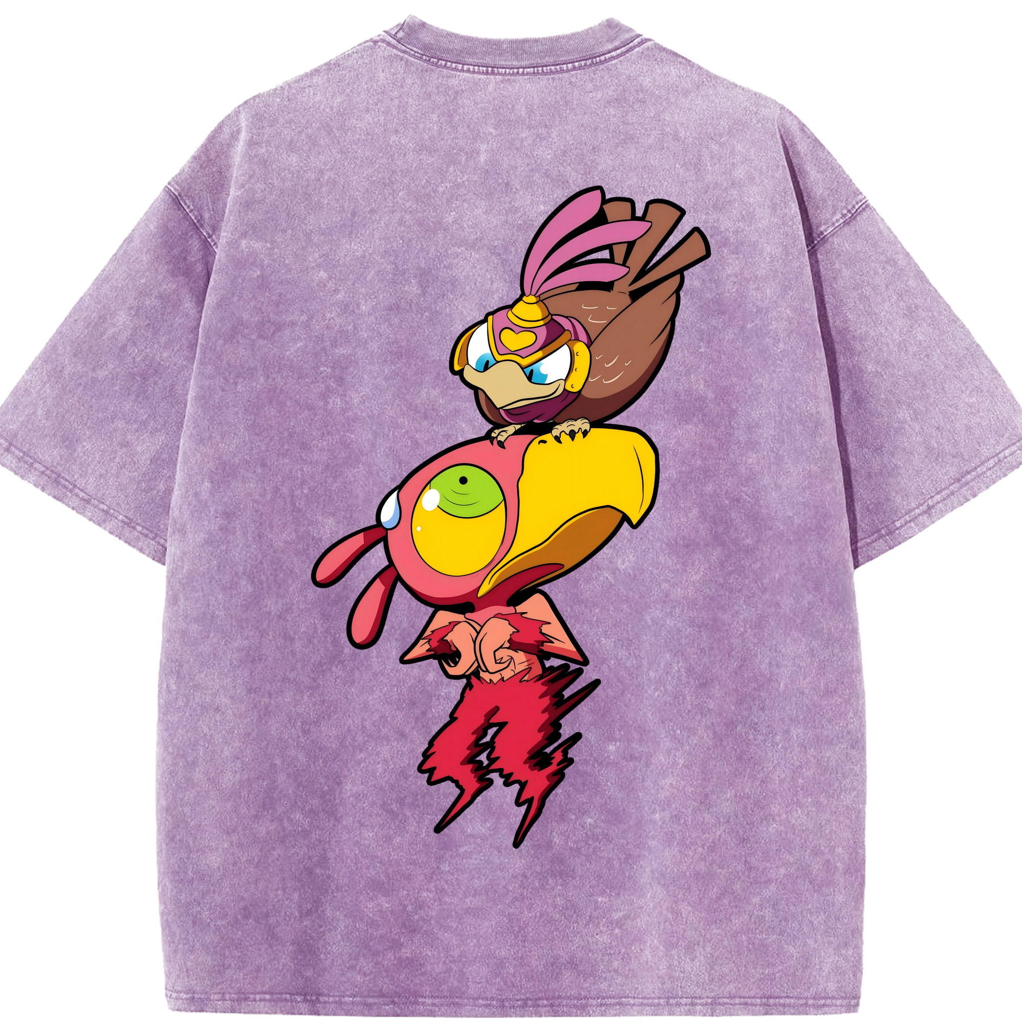 （画像用） ジョジョの奇妙な冒険 JoJo's Bizarre Adventure 綿100% ヴィンテージ風 半袖Tシャツ（背面プリント）