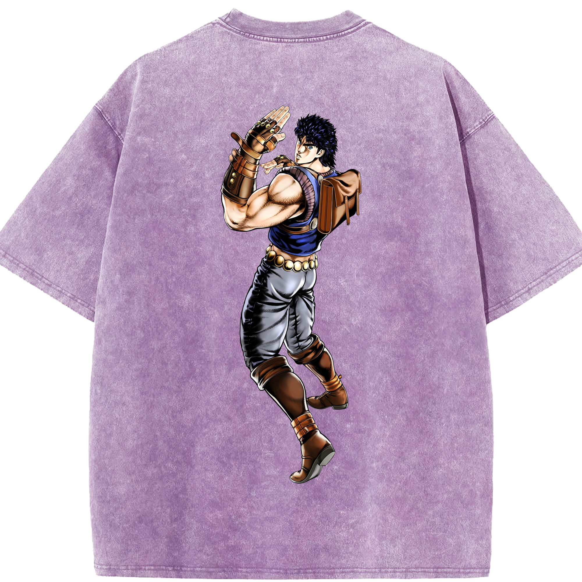 （画像用） ジョジョの奇妙な冒険 /ジョナサン?ジョースター JoJo's Bizarre Adventure Jonathan Joestar 綿100% ヴィンテージ風 半袖Tシャツ（背面プリント）