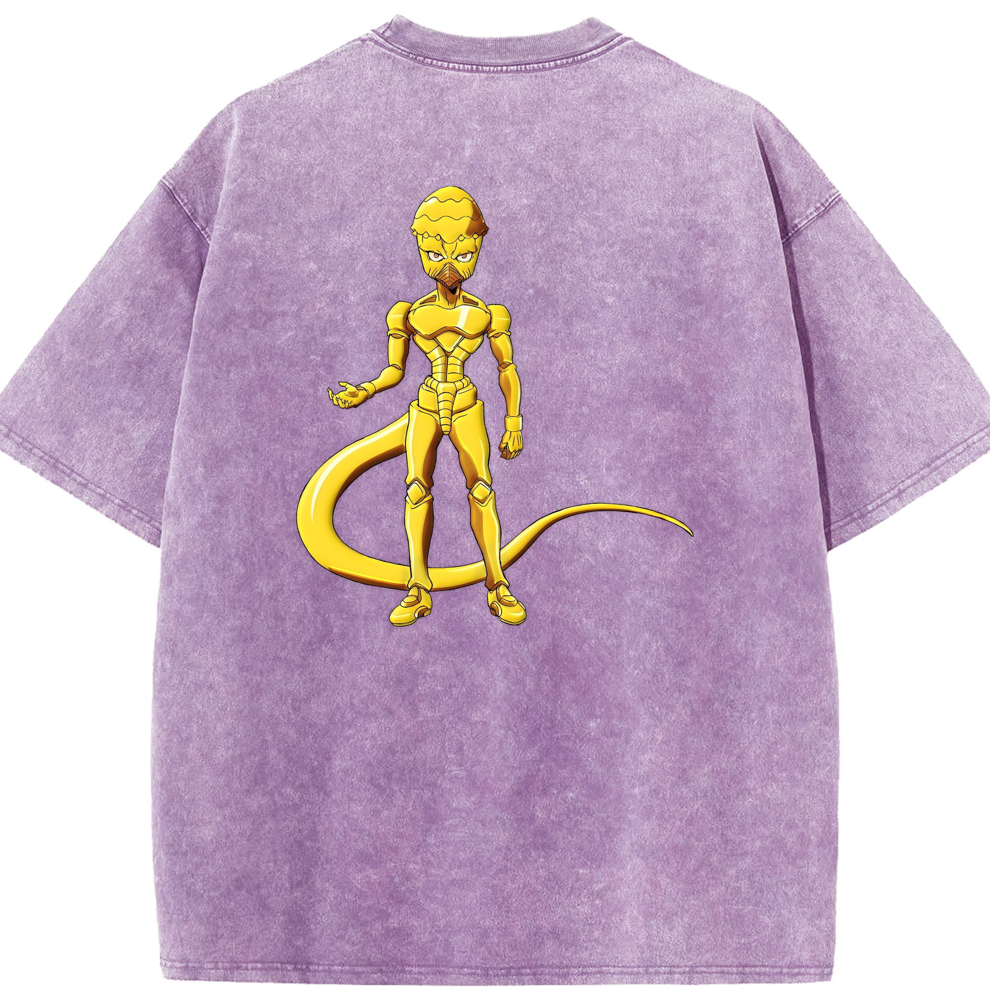 （画像用） ジョジョの奇妙な冒険 おといし あきら JoJo's Bizarre Adventure Akira Otoishi 綿100% ヴィンテージ風 半袖Tシャツ（背面プリント）