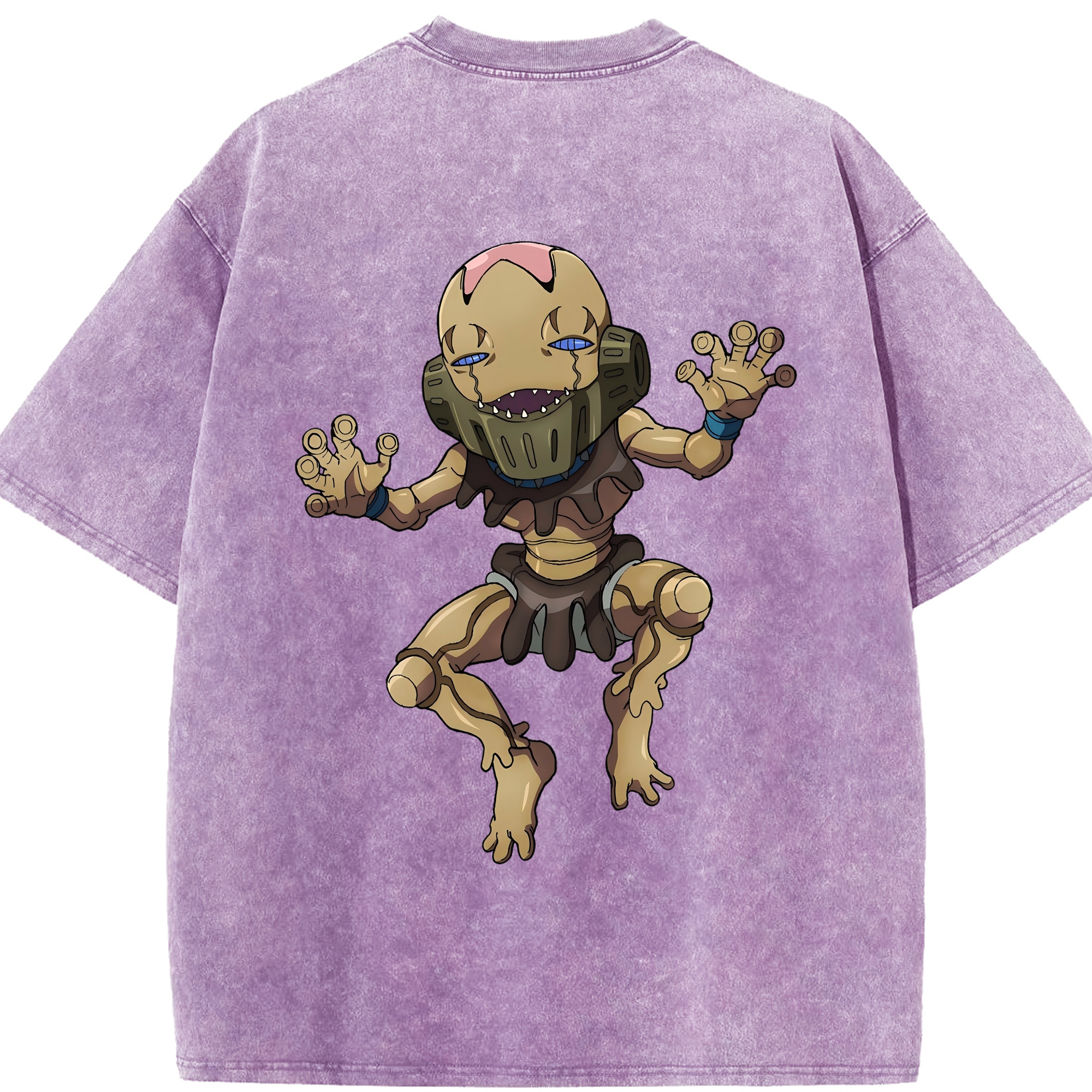 （画像用） ジョジョの奇妙な冒険 JoJo's Bizarre Adventure 綿100% ヴィンテージ風 半袖Tシャツ（背面プリント）