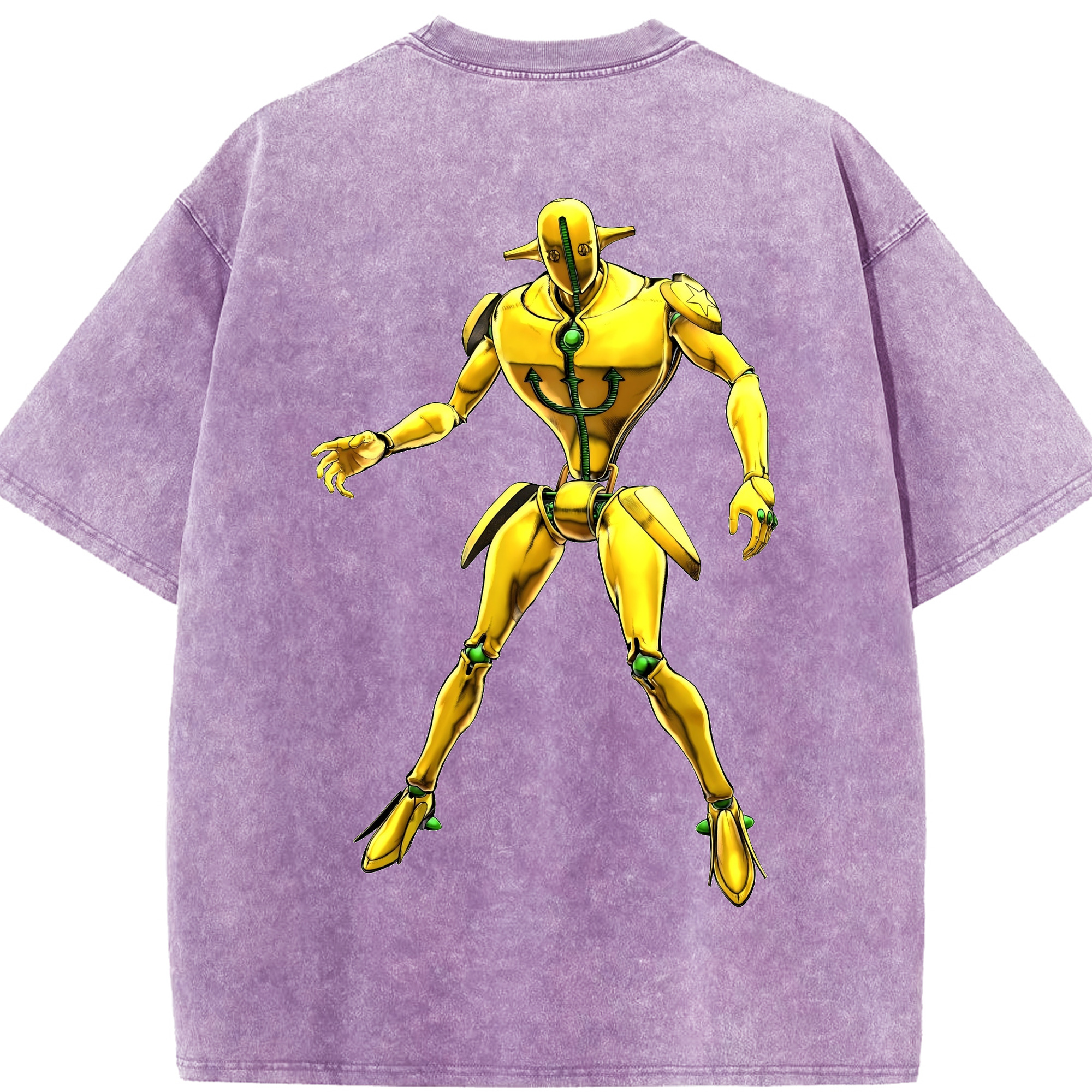 （画像用） ジョジョの奇妙な冒険 JoJo's Bizarre Adventure 綿100% ヴィンテージ風 半袖Tシャツ（背面プリント）