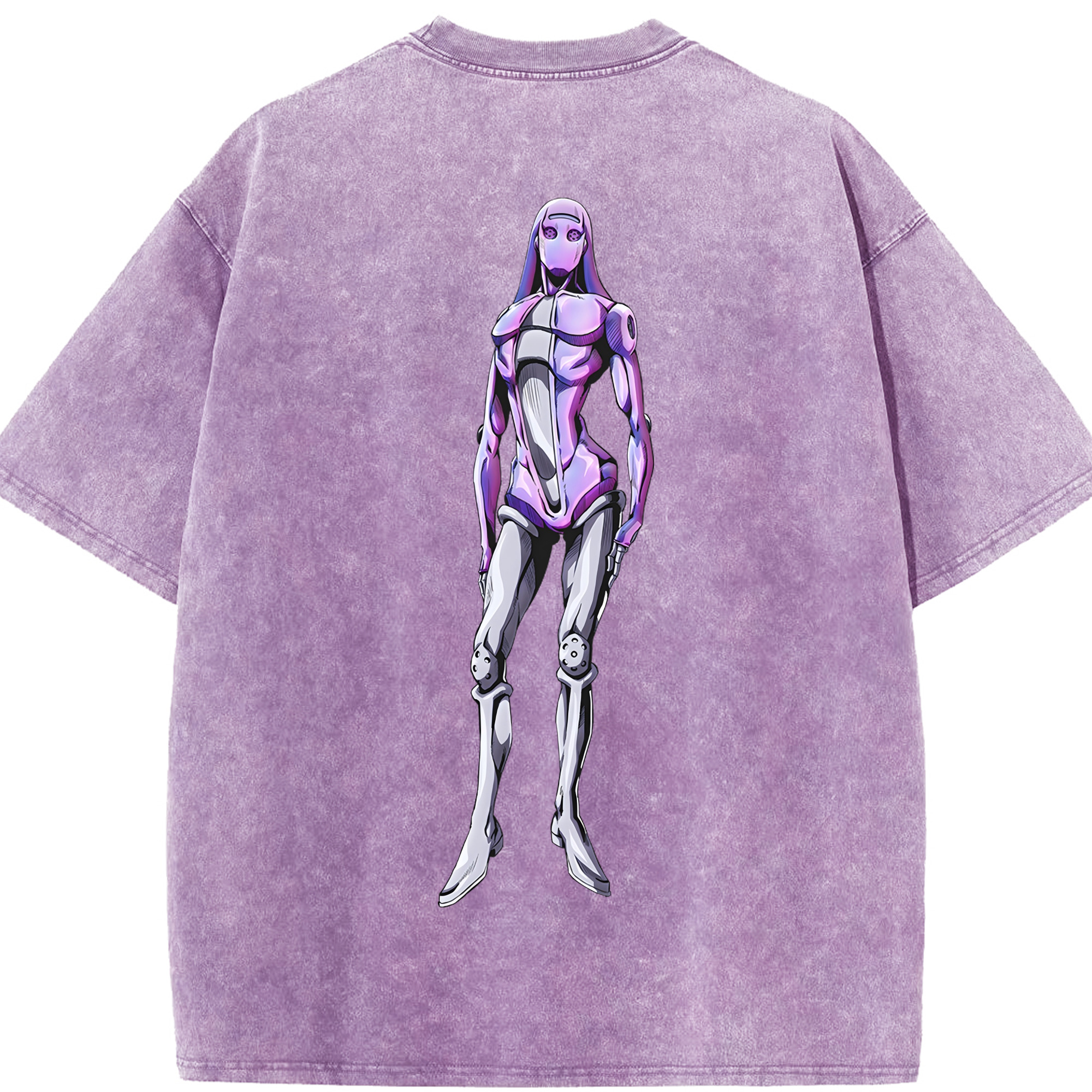 （画像用） ジョジョの奇妙な冒険 JoJo's Bizarre Adventure 綿100% ヴィンテージ風 半袖Tシャツ（背面プリント）