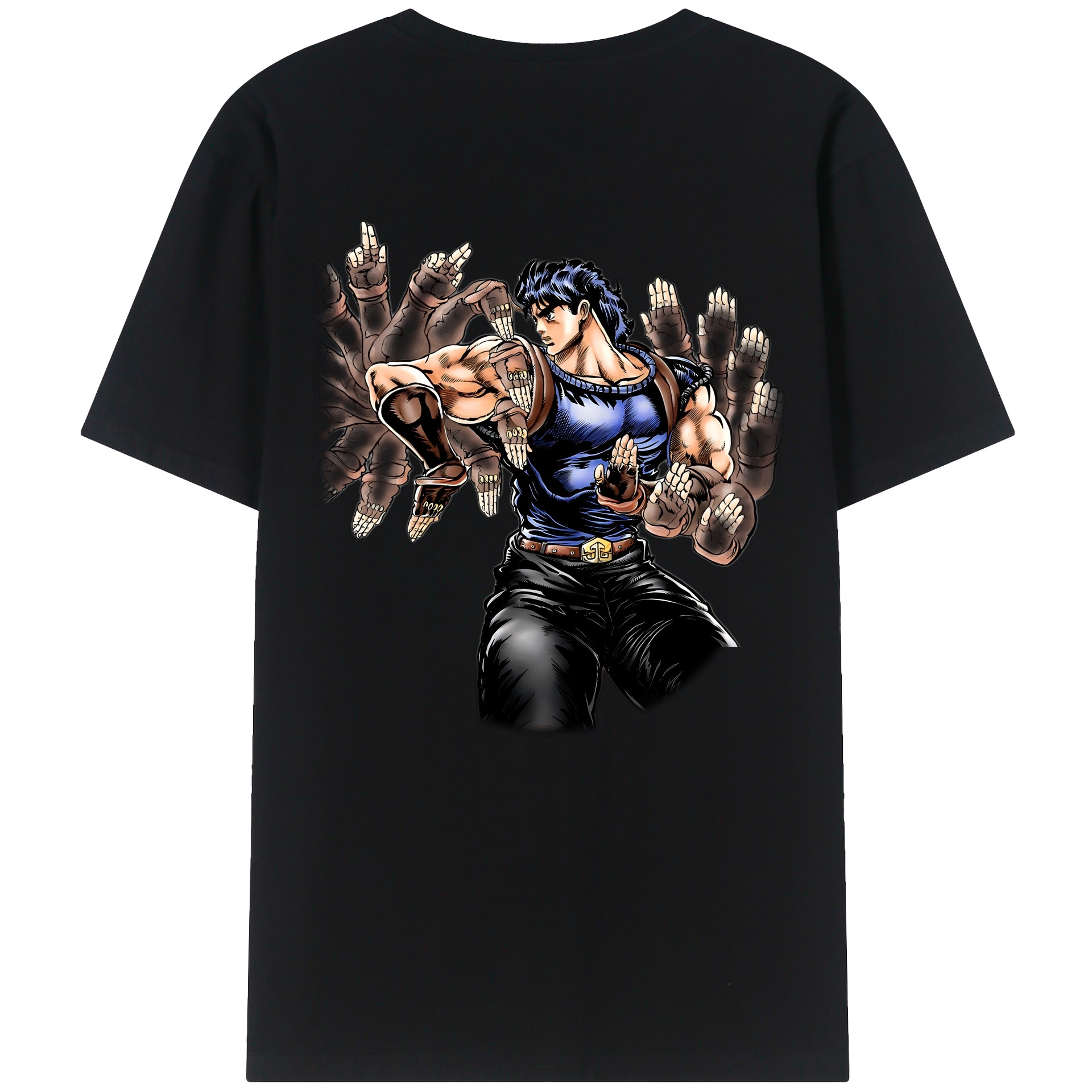 （画像用） ジョジョの奇妙な冒険 /ジョナサン?ジョースター JoJo's Bizarre Adventure Jonathan Joestar 綿100％ メンズ半袖Tシャツ（バックプリント） 通気性