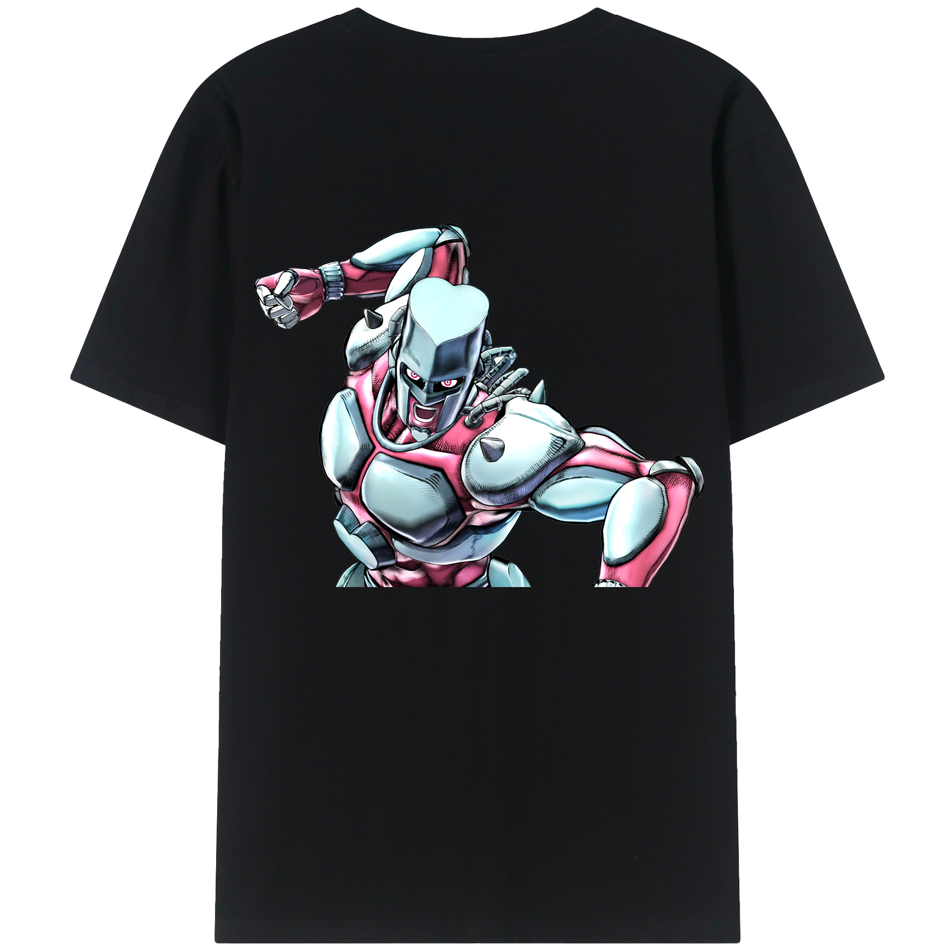 （画像用） ジョジョの奇妙な冒険 ひがしかた じょうすけ JoJo's Bizarre Adventure Higashikata Josuke 綿100％ メンズ半袖Tシャツ（バックプリント） 通気性