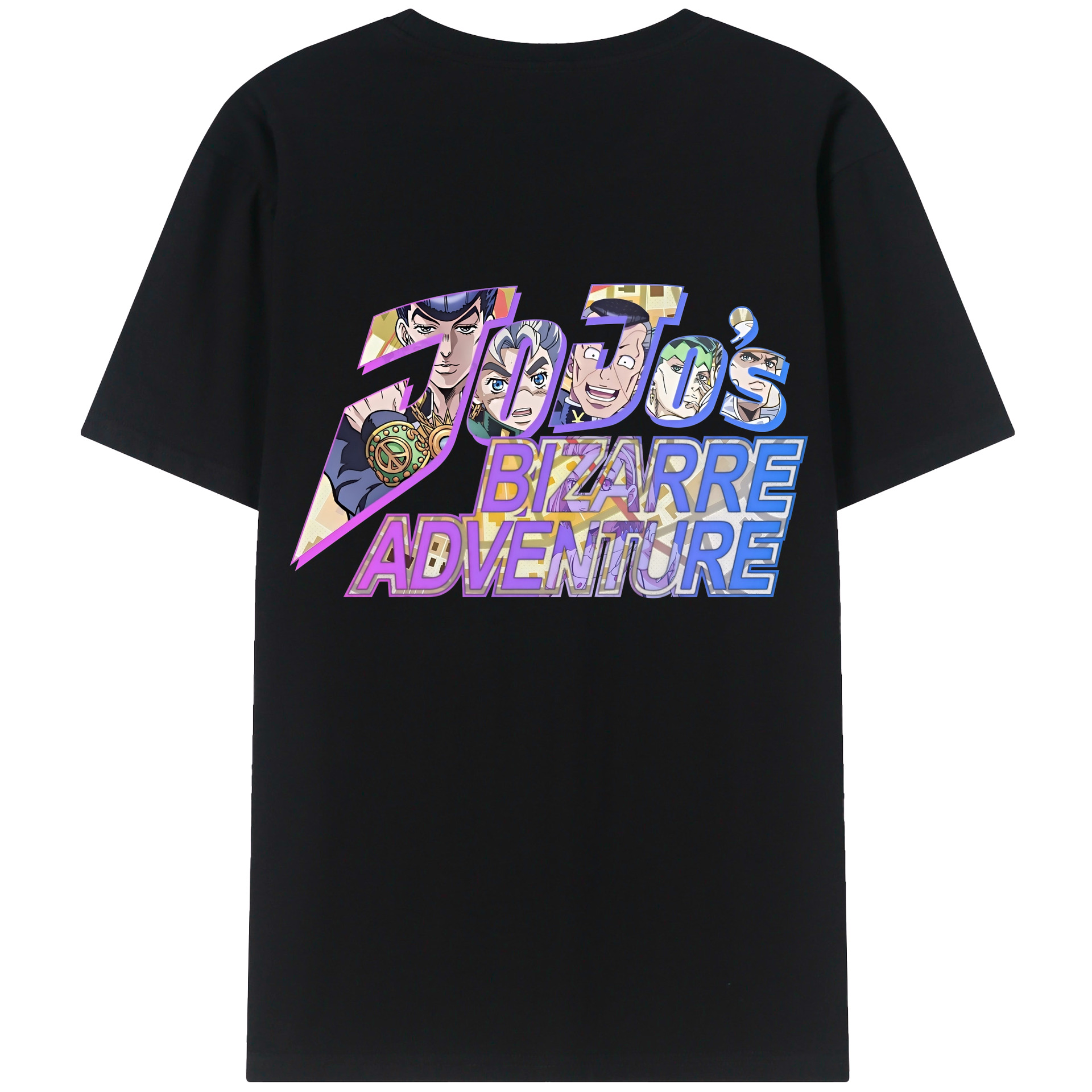 （画像用） ジョジョの奇妙な冒険 JoJo's Bizarre Adventure 綿100％ メンズ半袖Tシャツ（バックプリント） 通気性