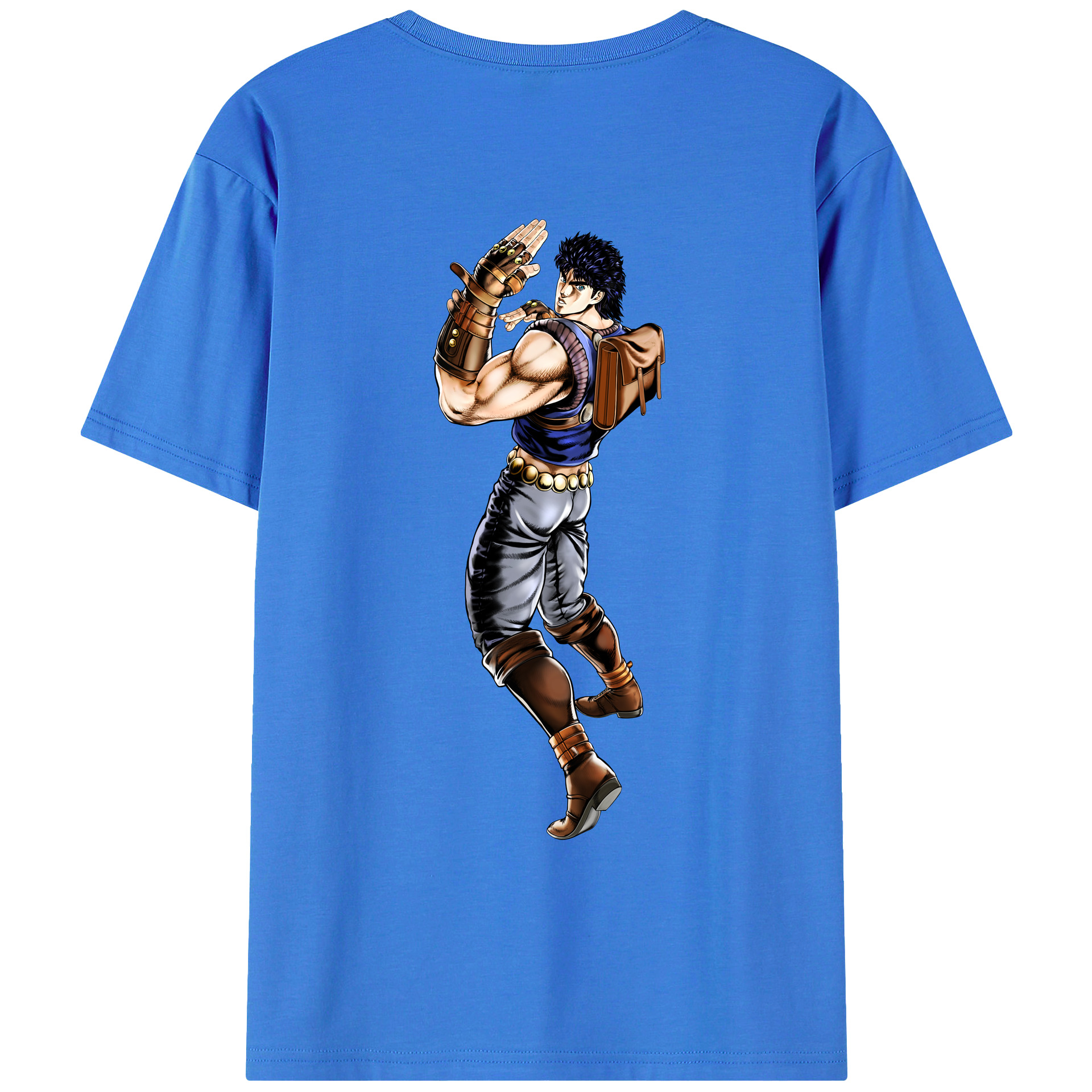 （画像用） ジョジョの奇妙な冒険 /ジョナサン?ジョースター JoJo's Bizarre Adventure Jonathan Joestar 綿100％ メンズ半袖Tシャツ（バックプリント） 通気性